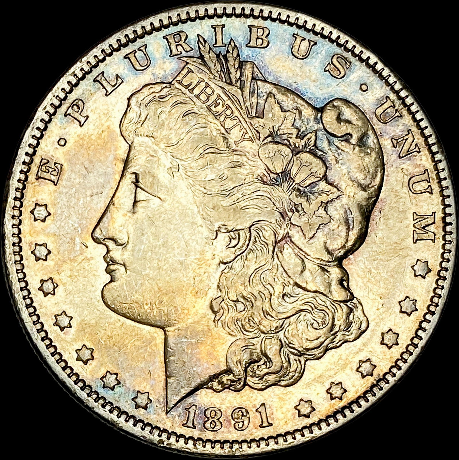 1891-CC Silver Morgan Dollar CLOSELY UNCIRCULATED (1 of 2)