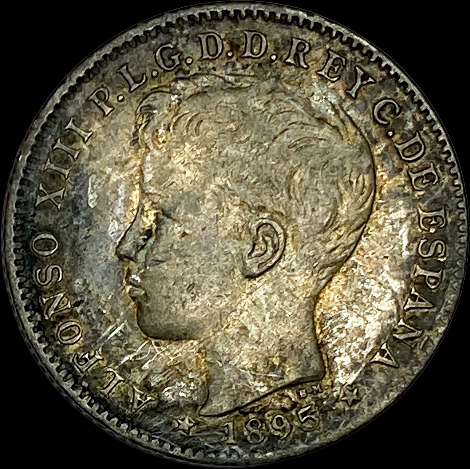 1895 Puerto Rico Silver 20 Centavos HIGH GRADE (1 of 2)