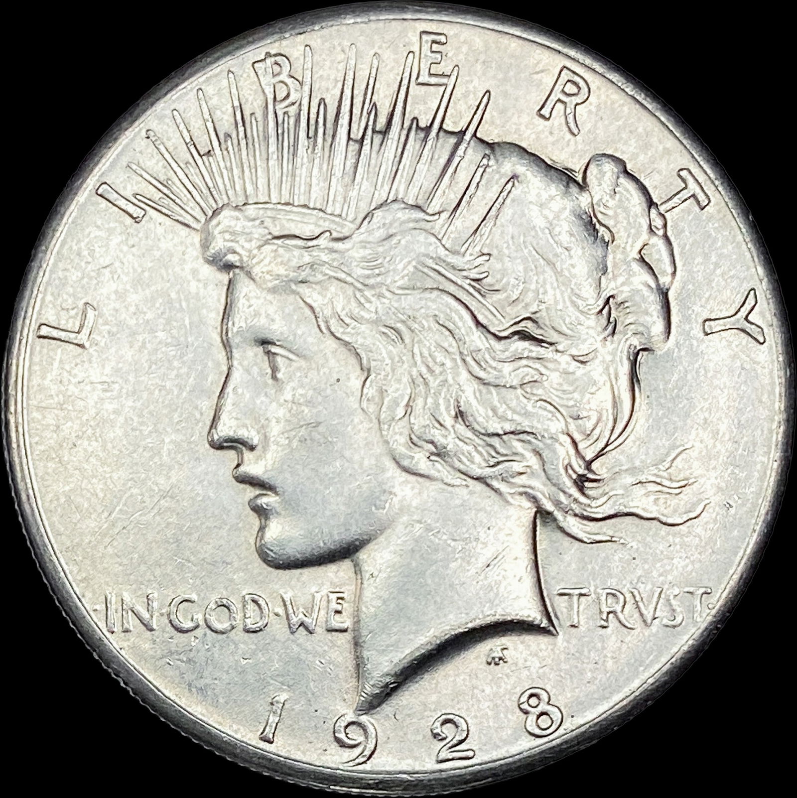 1928 Silver Peace Dollar CLOSELY UNCIRCULATED: 1928 Silver Peace Dollar CLOSELY UNCIRCULATED