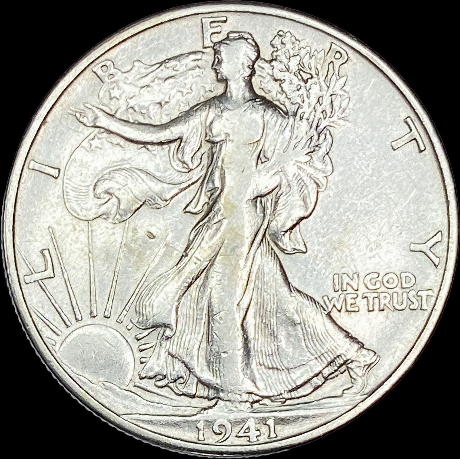 1941-S Silver Half Dollar CLOSELY UNCIRCULATED (1 of 2)