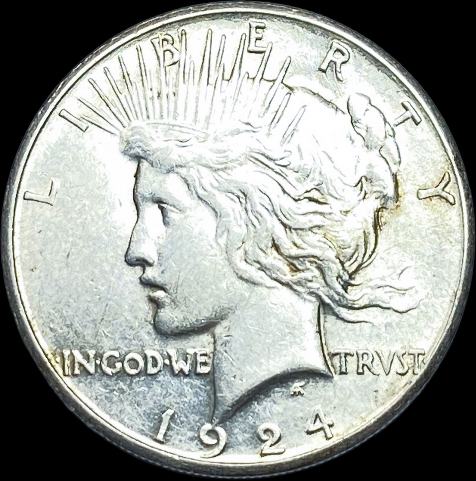 1924-S Silver Peace Dollar CLOSELY UNCIRCULATED (1 of 2)