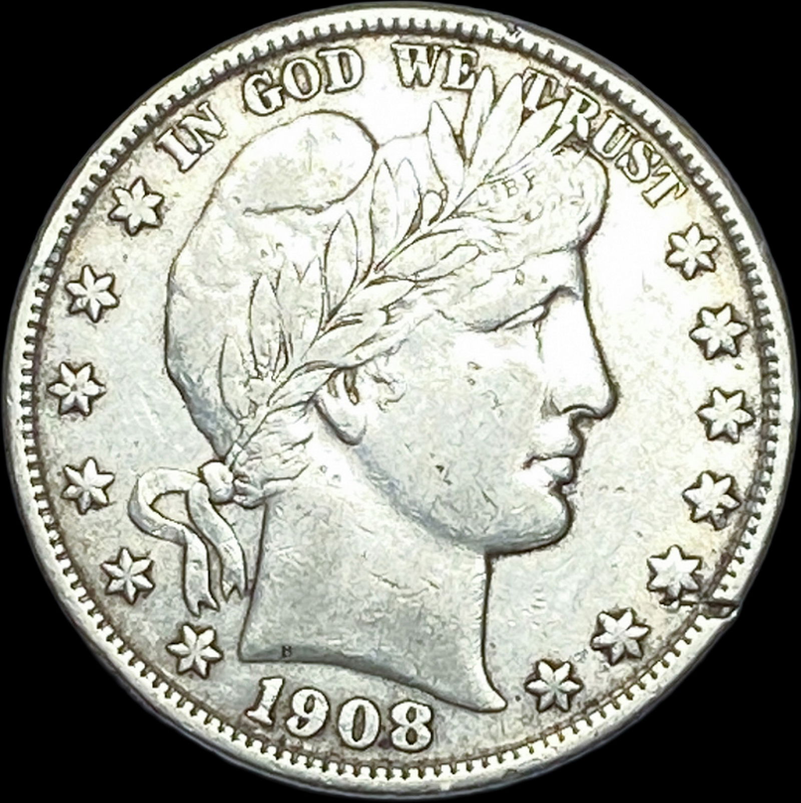 1908-D Silver Barber Half Dollar ABOUT UNCIRCULATED (1 of 2)