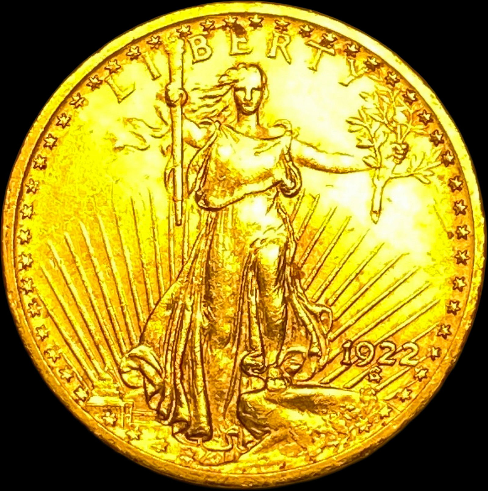 1922 $20 Saint-Gaudens Double Eagle UNCIRCULATED (1 of 2)