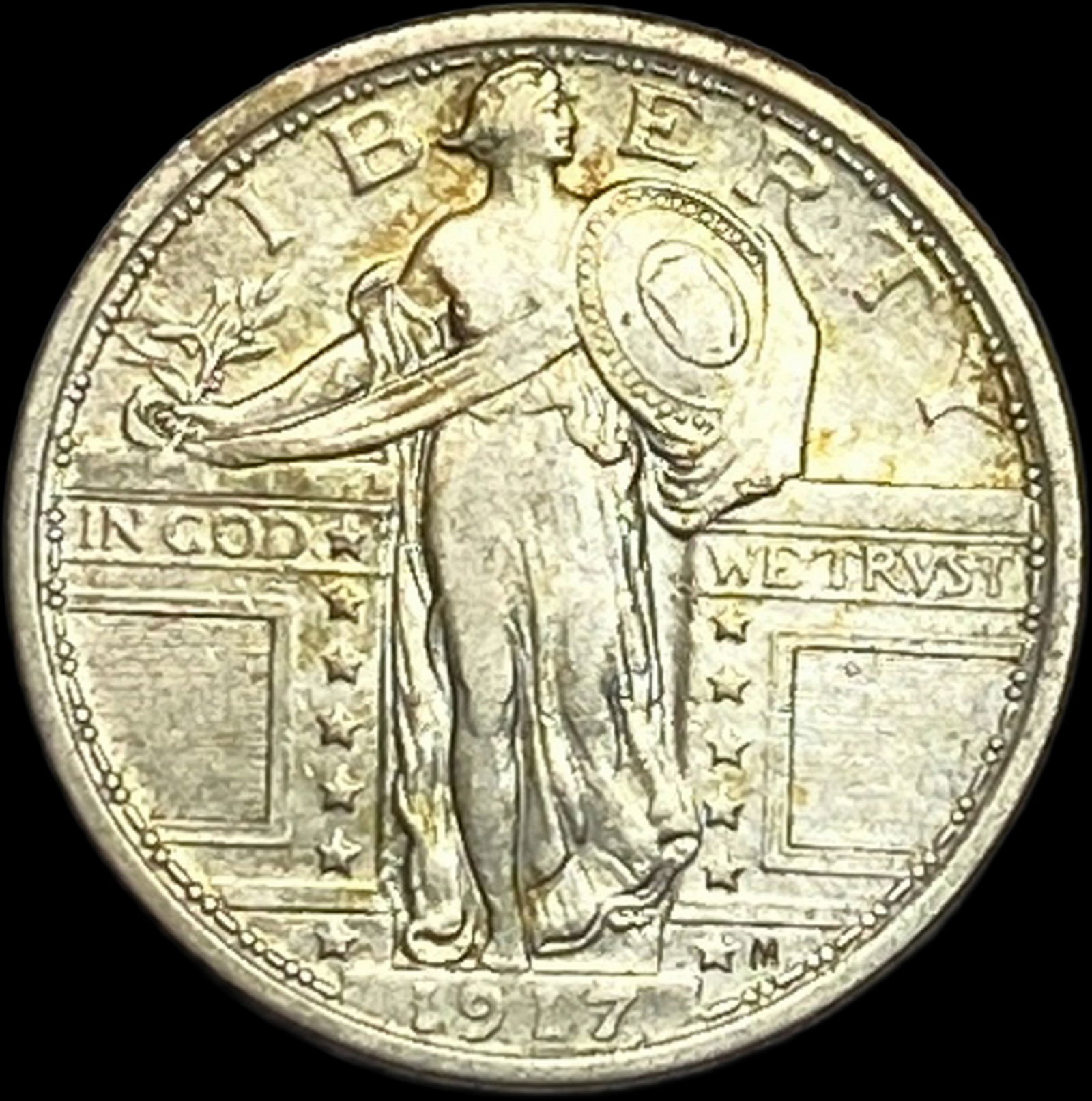 1917 Type 1 Standing Liberty Quarter NEARLY UNCIRCULATED (1 of 2)