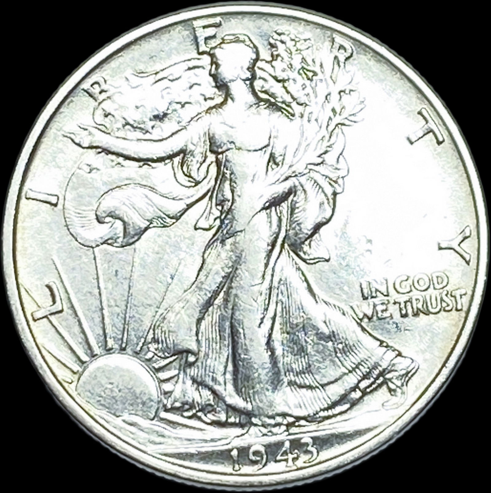1943 Silver Half Dollar (Walking Liberty) CLOSELY UNCIRCULATED (1 of 2)