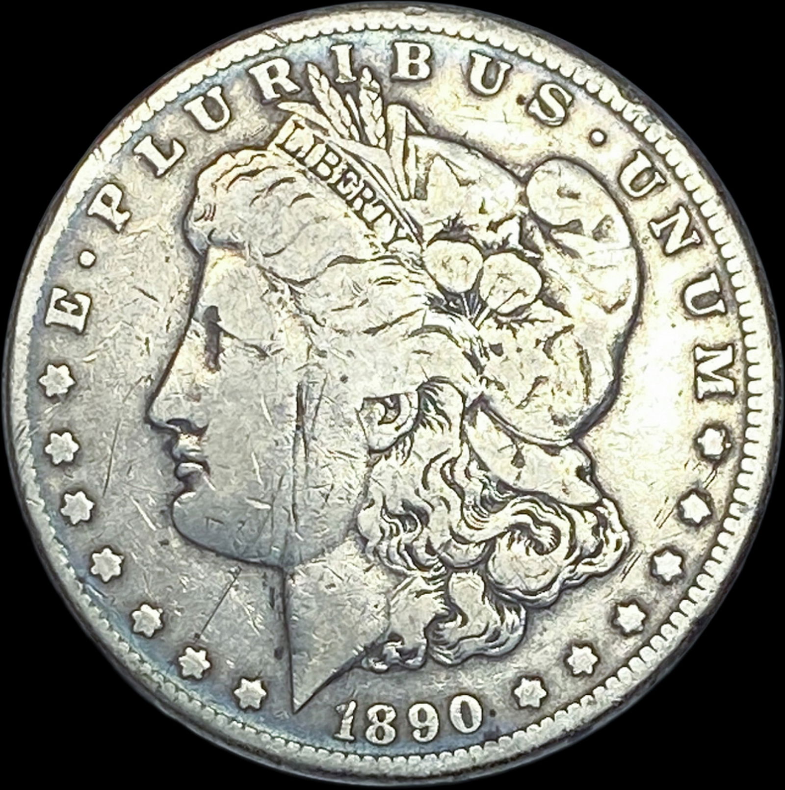 1890-CC Silver Morgan Dollar NICELY CIRCULATED (1 of 2)