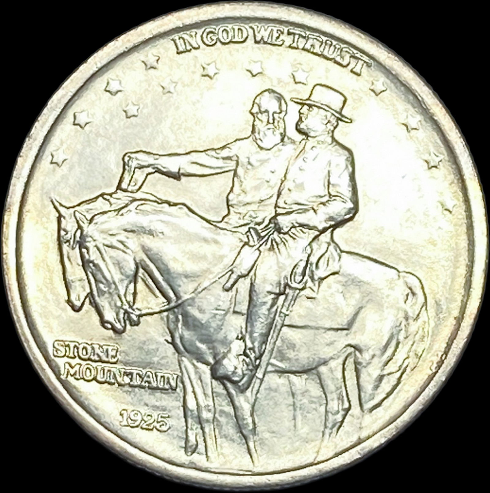 1925 Stone Mountain Silver Half Dollar CLOSELY UNCIRCULATED (1 of 2)