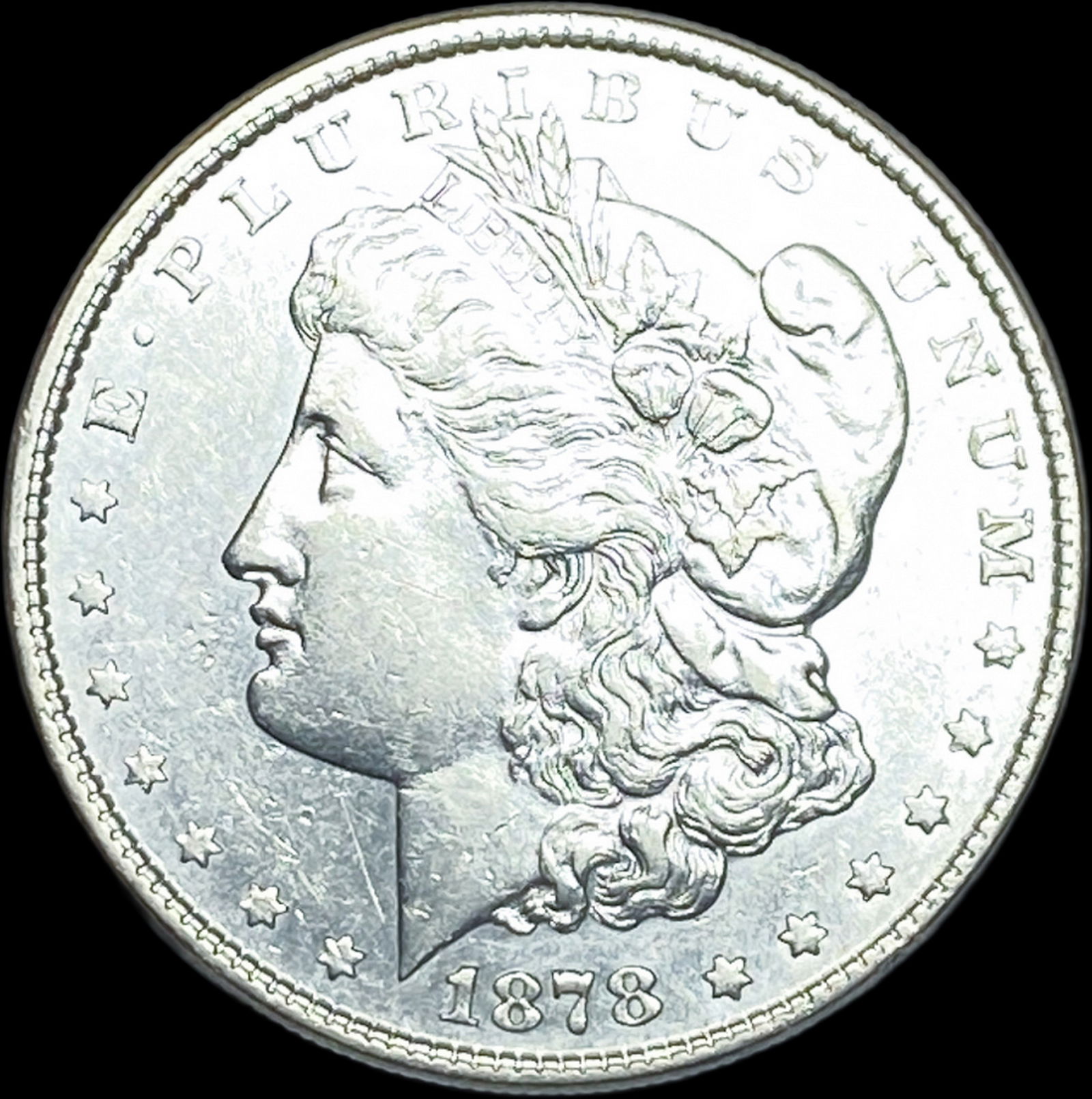 1878 Silver Morgan Dollar CLOSELY UNCIRCULATED (1 of 2)