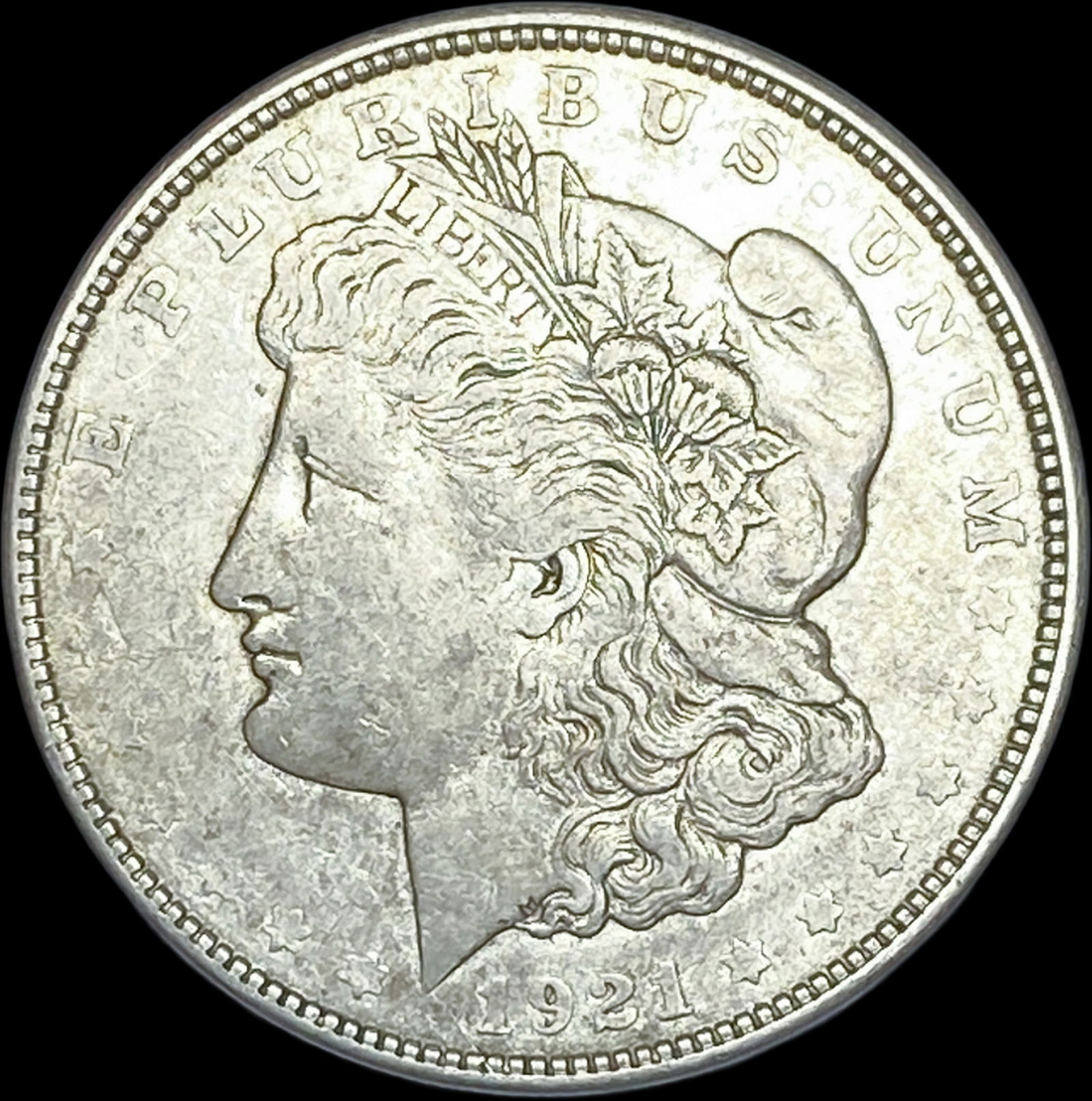 1921 Morgan Silver Dollar ABOUT UNCIRCULATED (1 of 2)