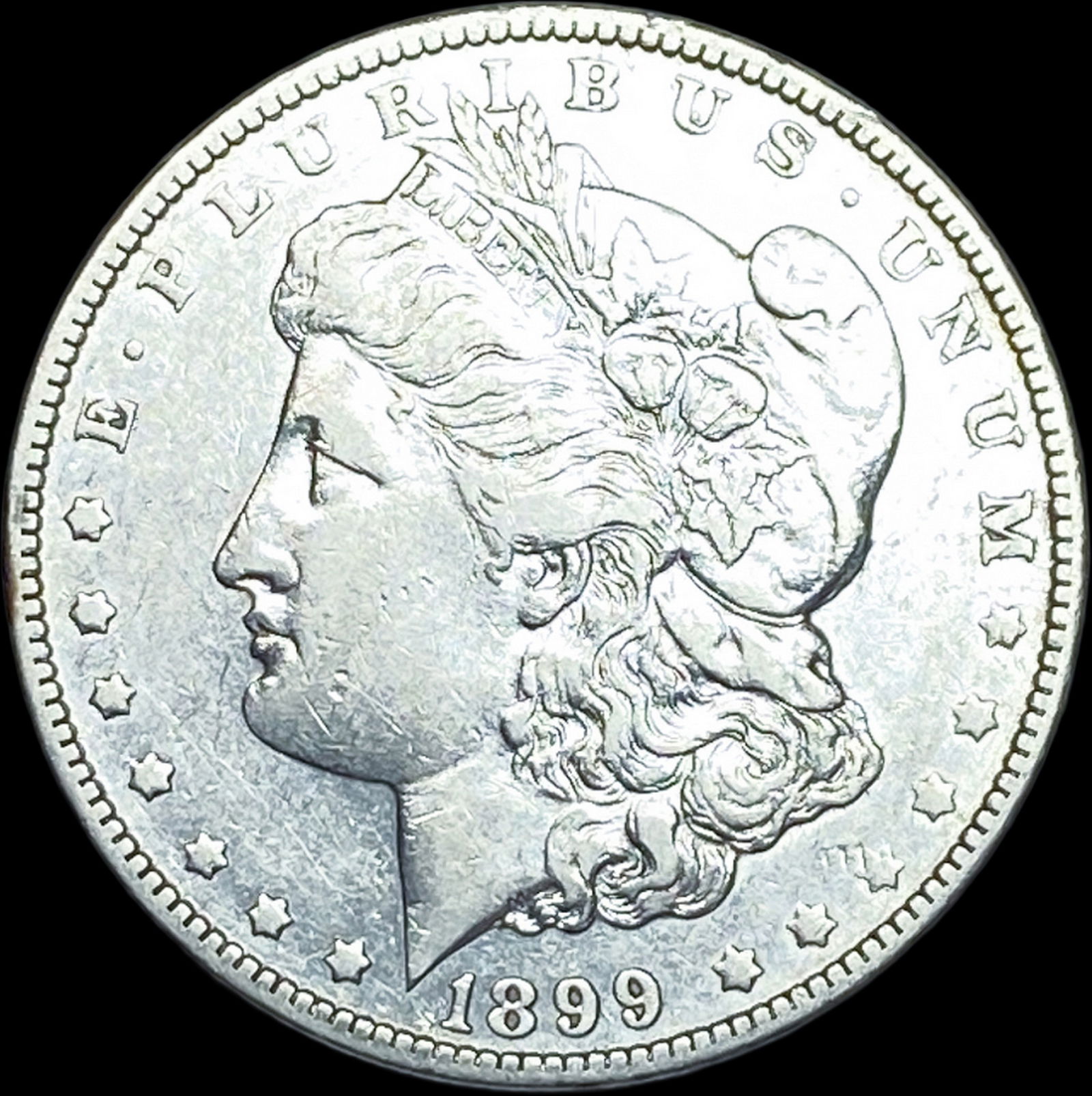 1899 Micro O Silver Morgan Dollar NEARLY UNCIRCULATED (1 of 2)