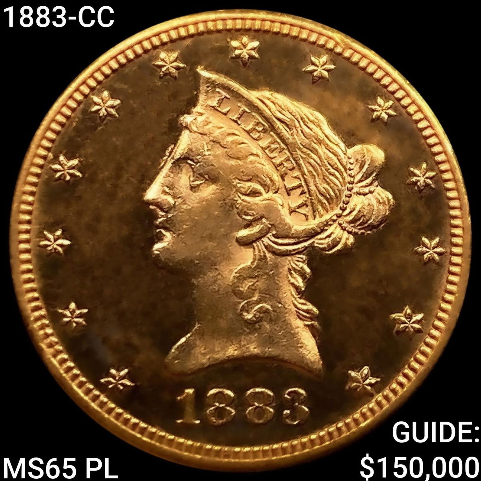 1883-CC $10 Gold Eagle GEM BU PL (1 of 2)
