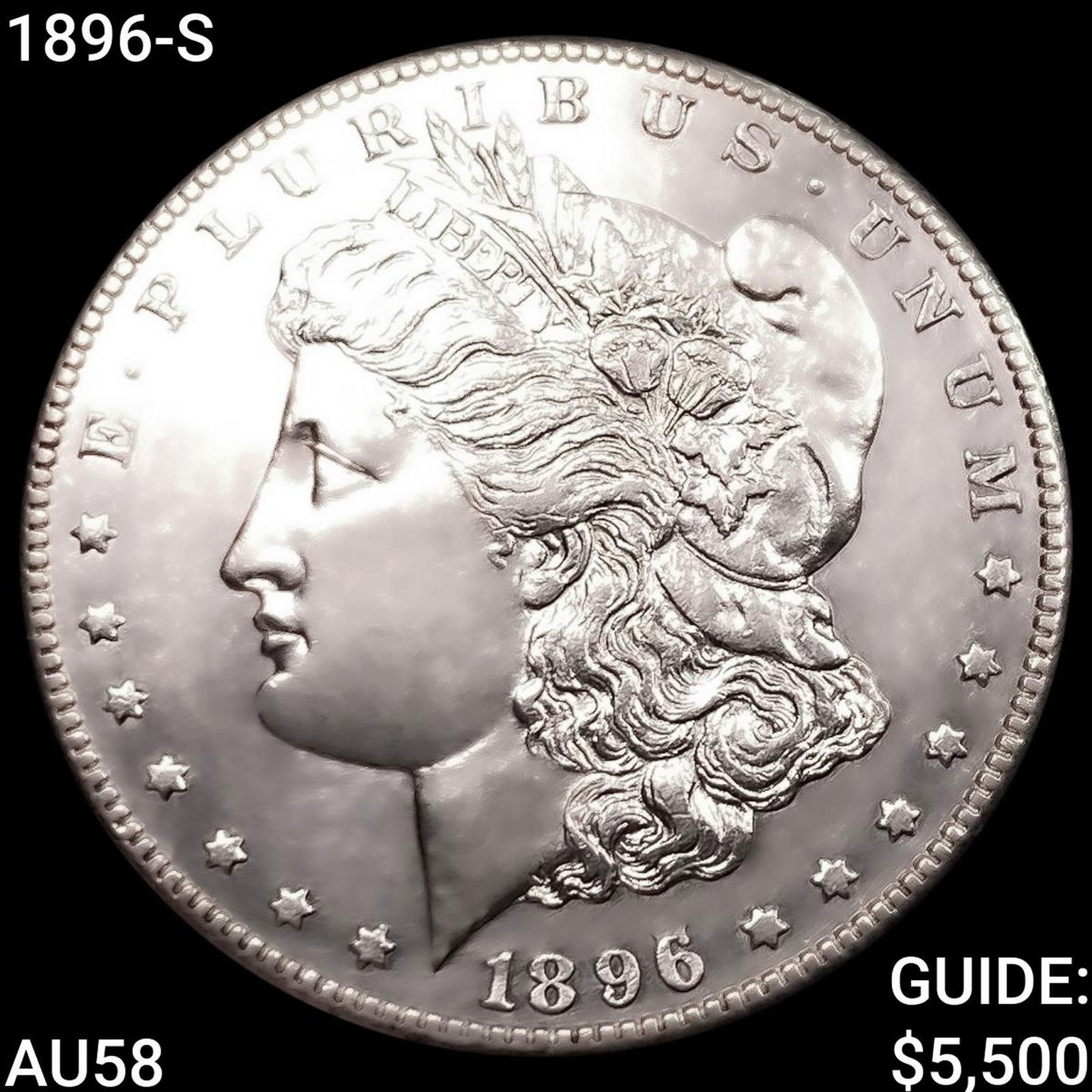 1896-S Morgan Silver Dollar CHOICE AU (1 of 2)