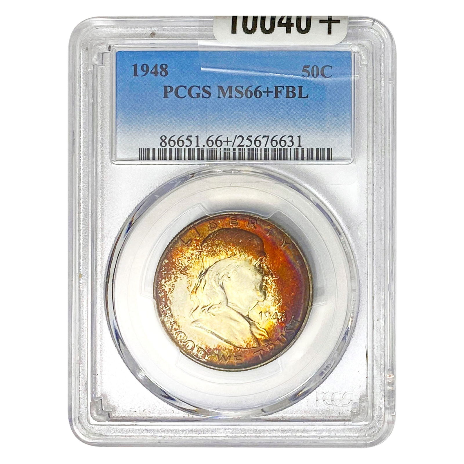 1948 Franklin Half Dollar PCGS MS66+ FBL (1 of 2)