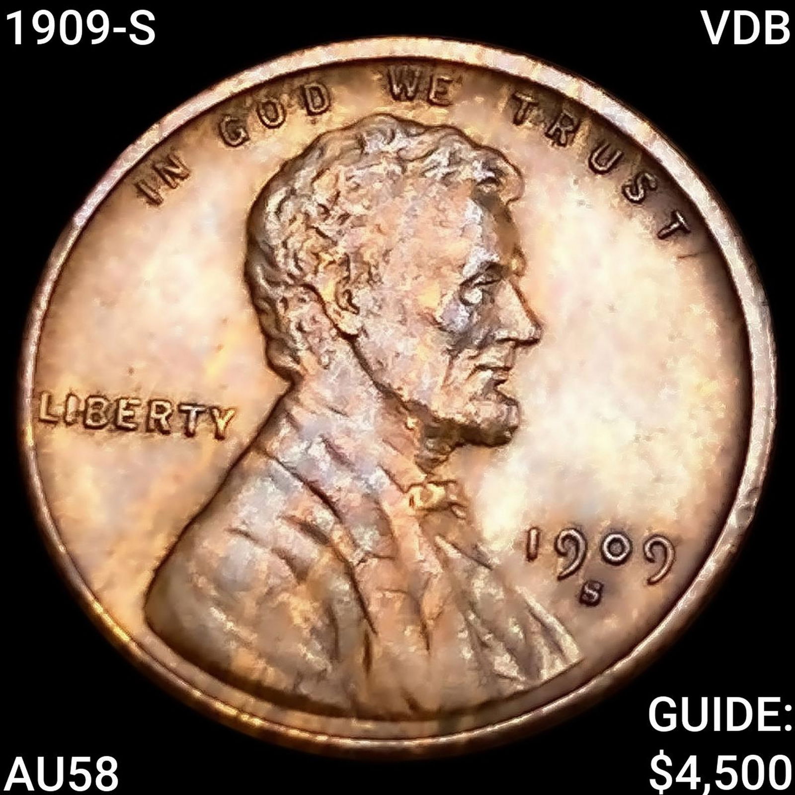 1909-S VDB Wheat Cent CHOICE AU (1 of 2)