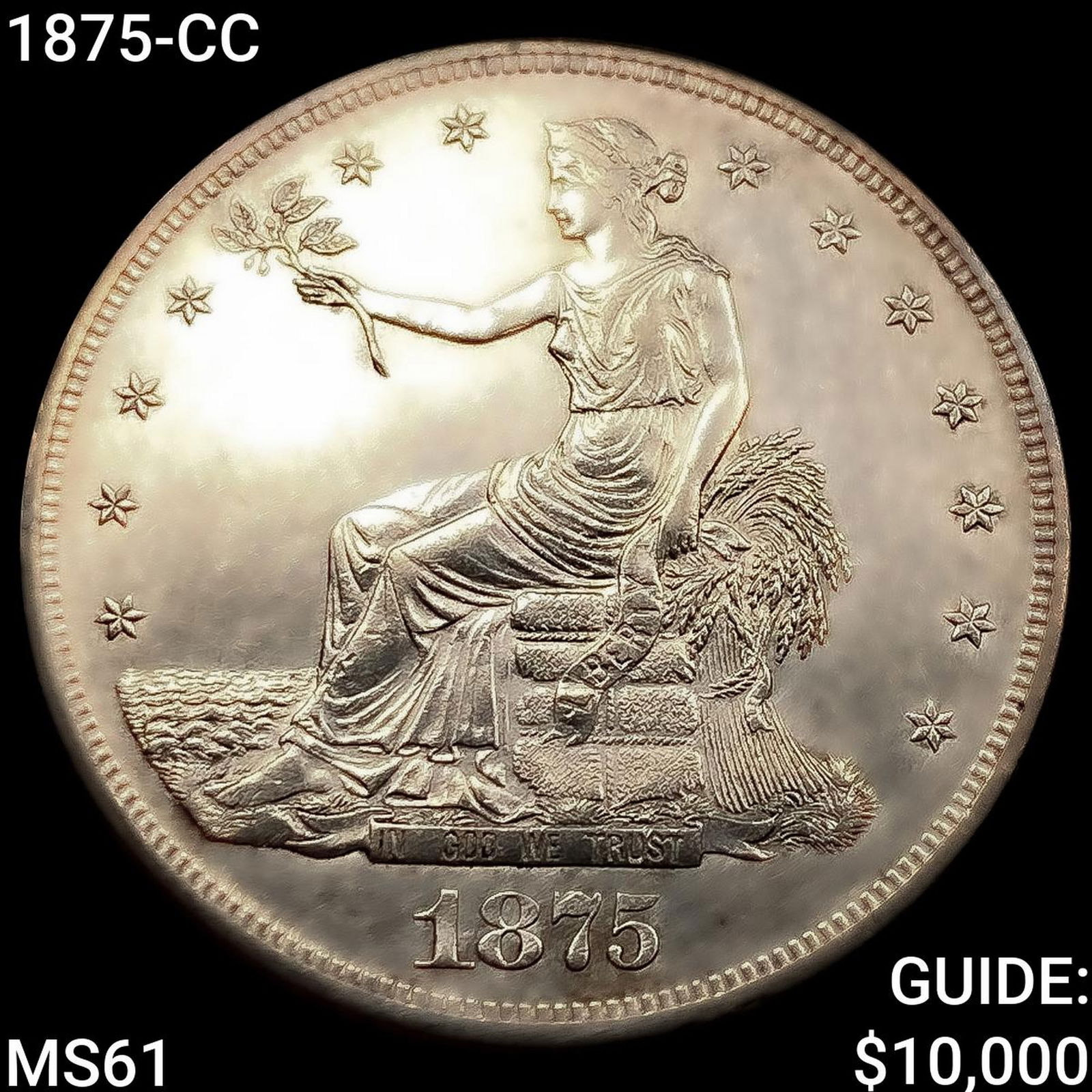 1875-CC Silver Trade Dollar UNCIRCULATED (1 of 2)