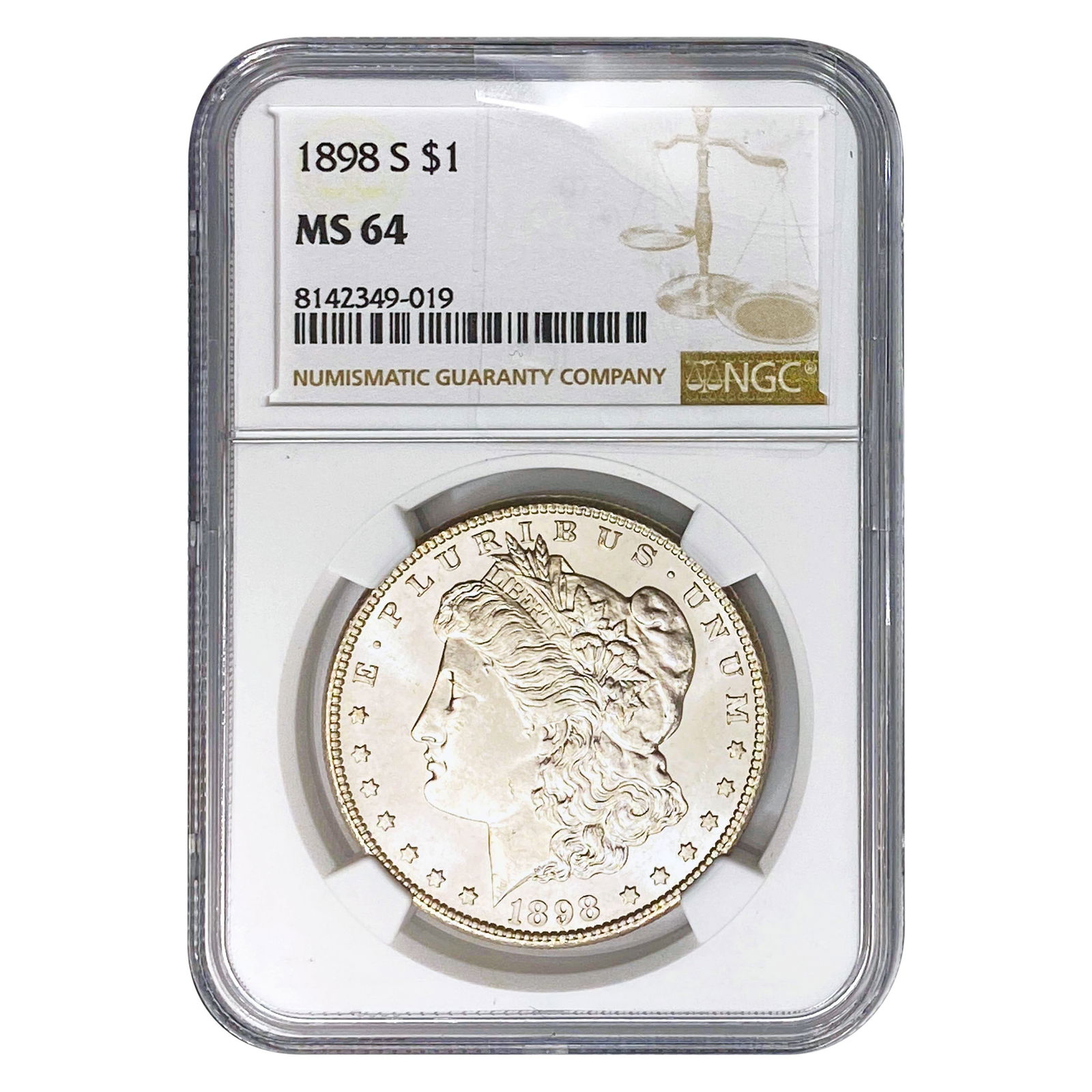 1898-S Morgan Silver Dollar NGC MS64 (1 of 2)