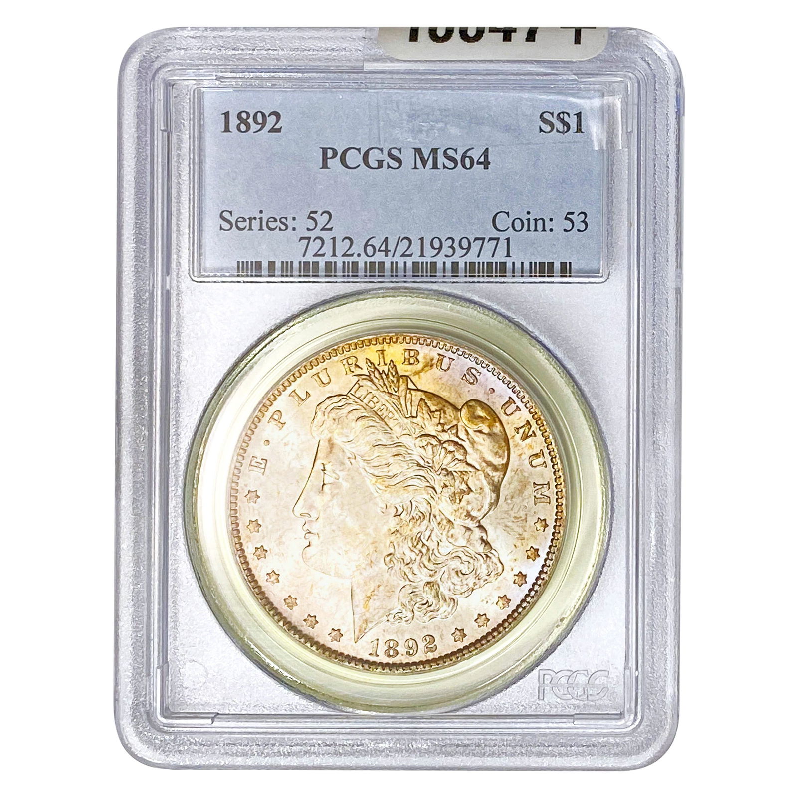 1892 Morgan Silver Dollar PCGS MS64 (1 of 2)