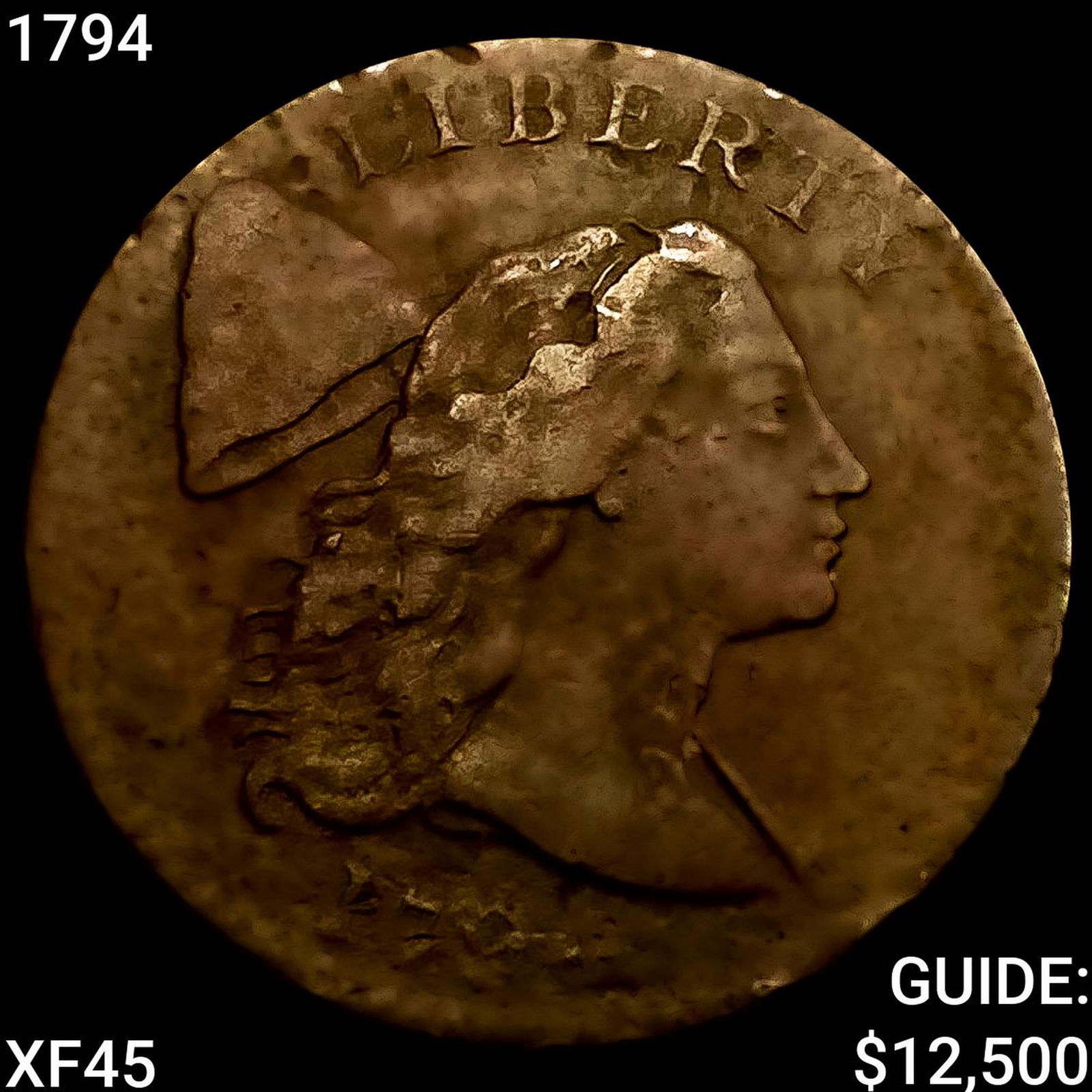 1794 Liberty Cap Large Cent NEARLY UNCIRCULATED (1 of 2)