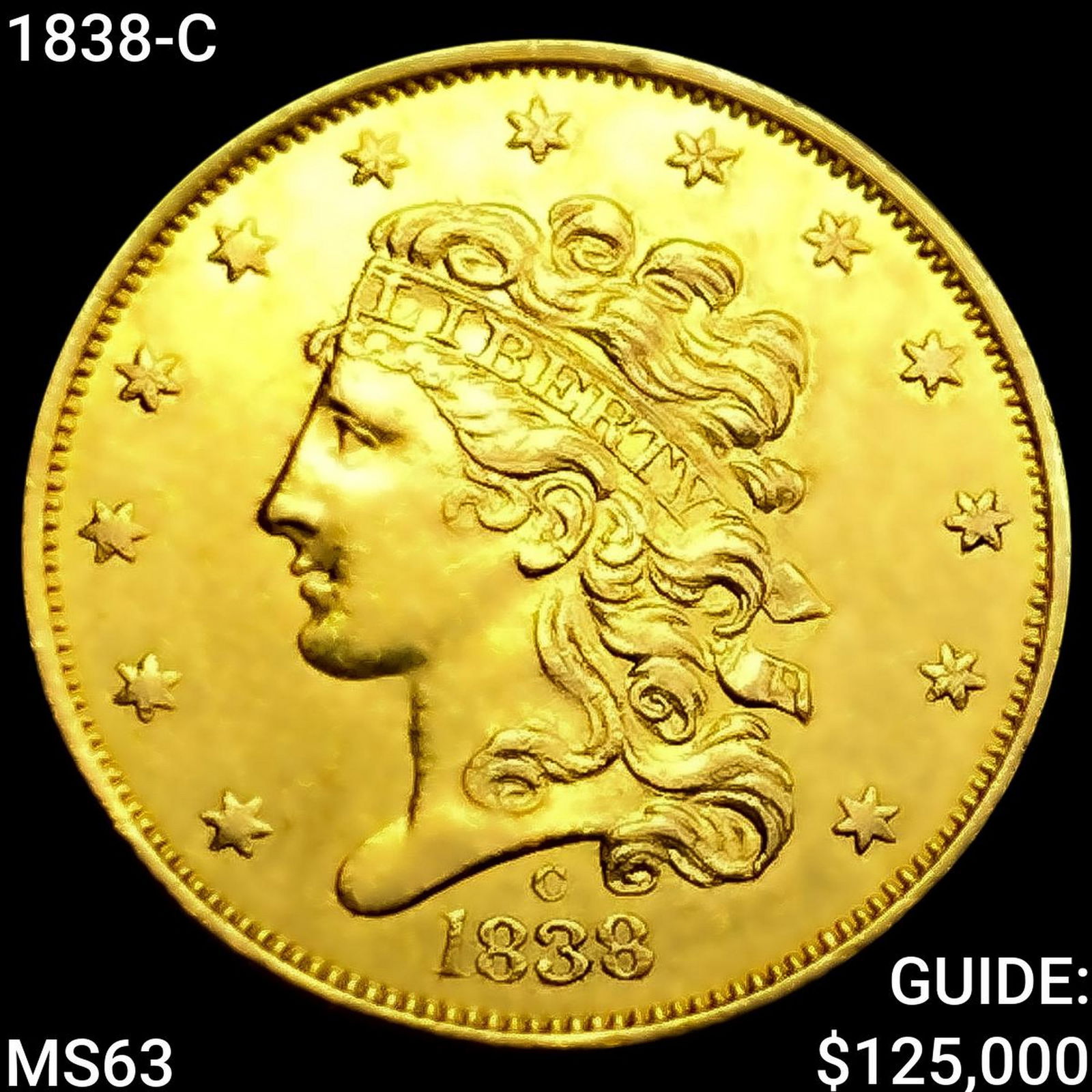 1838-C $5 Gold Half Eagle CHOICE BU (1 of 2)