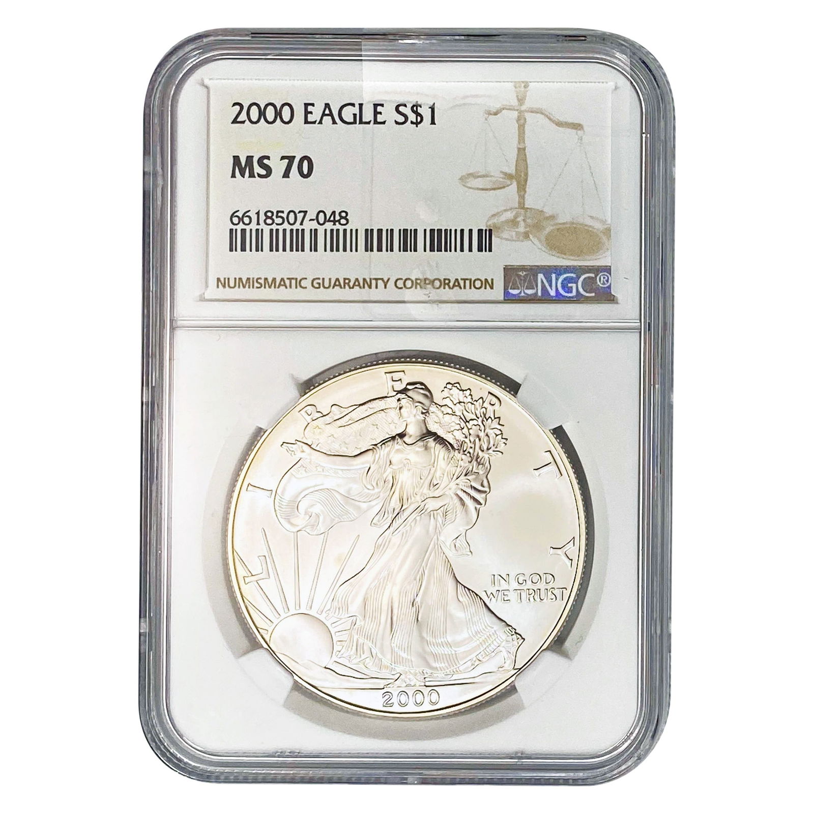 2000 Silver Eagle NGC MS70 (1 of 2)