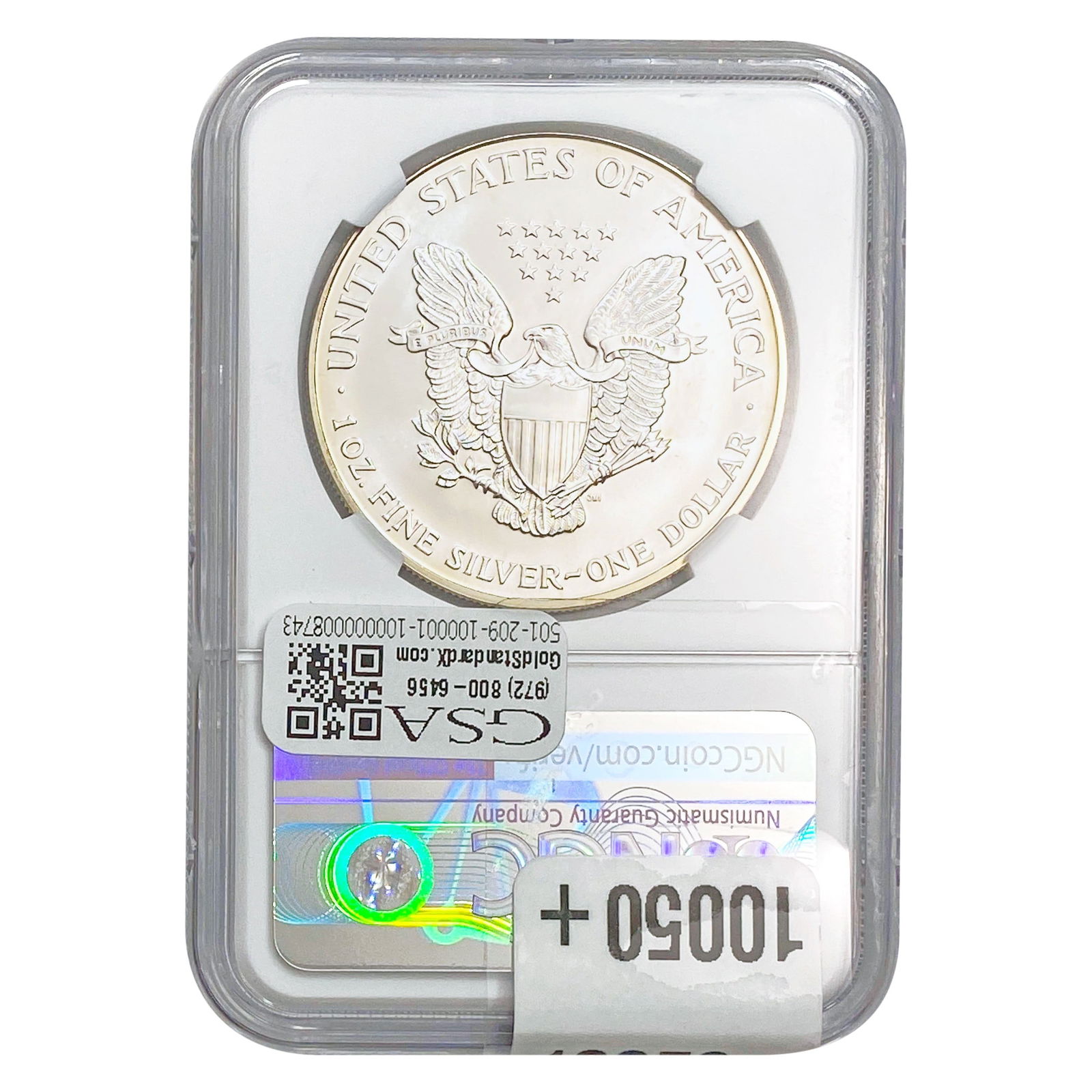 2000 Silver Eagle NGC MS70 - 2