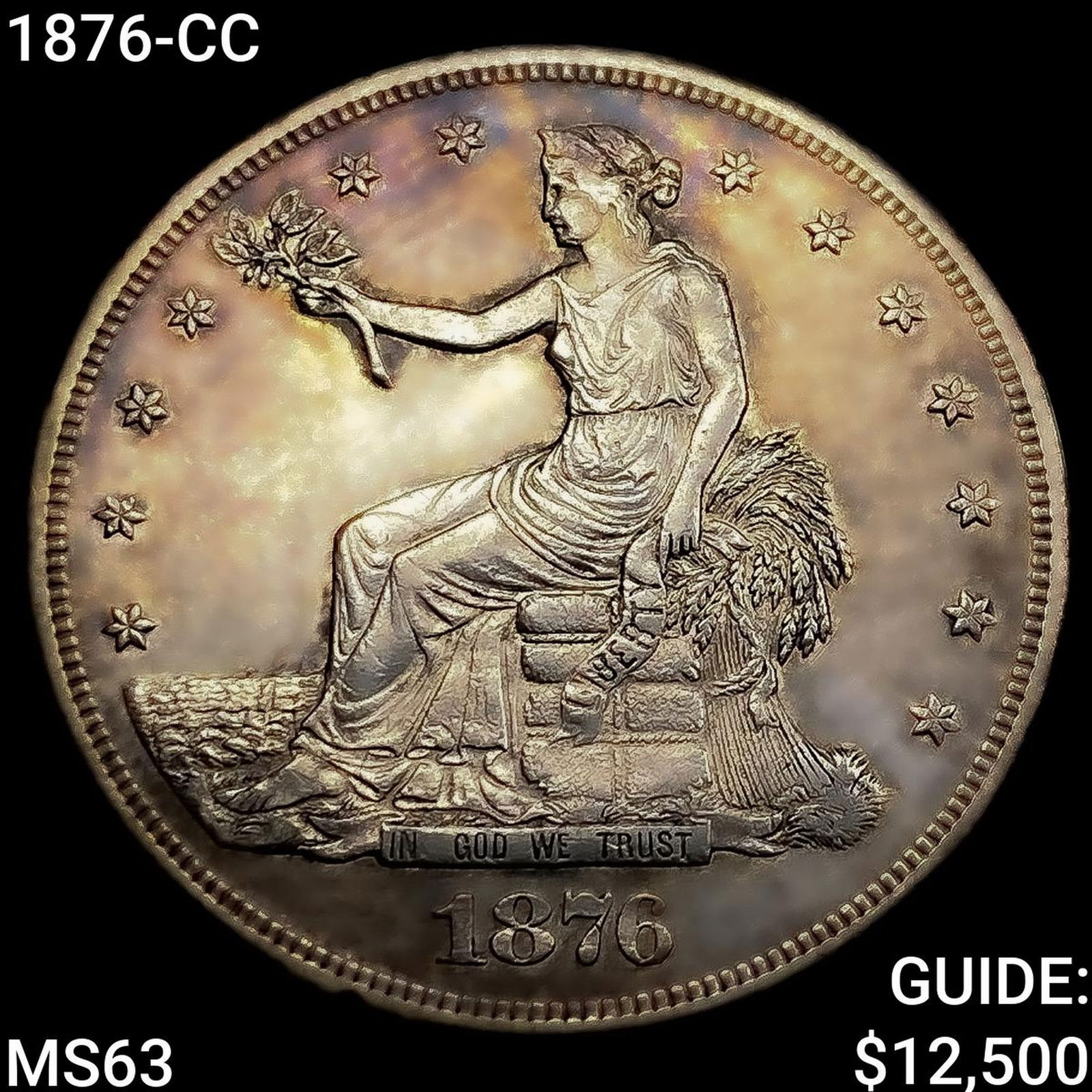 1876-CC Silver Trade Dollar CHOICE BU: 1876-CC Silver Trade Dollar CHOICE BU