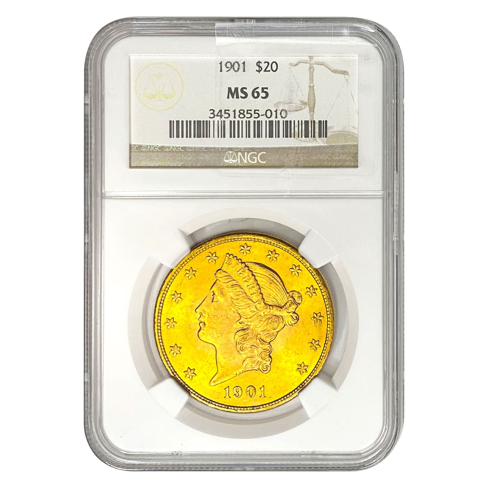 1901 $20 Gold Double Eagle NGC MS65 (1 of 2)