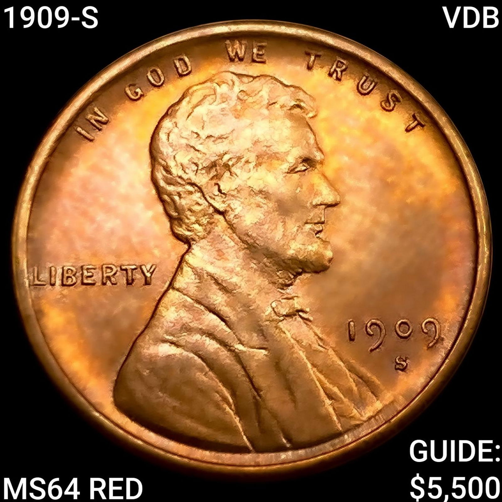 1909-S VDB Wheat Cent CHOICE BU RD (1 of 2)