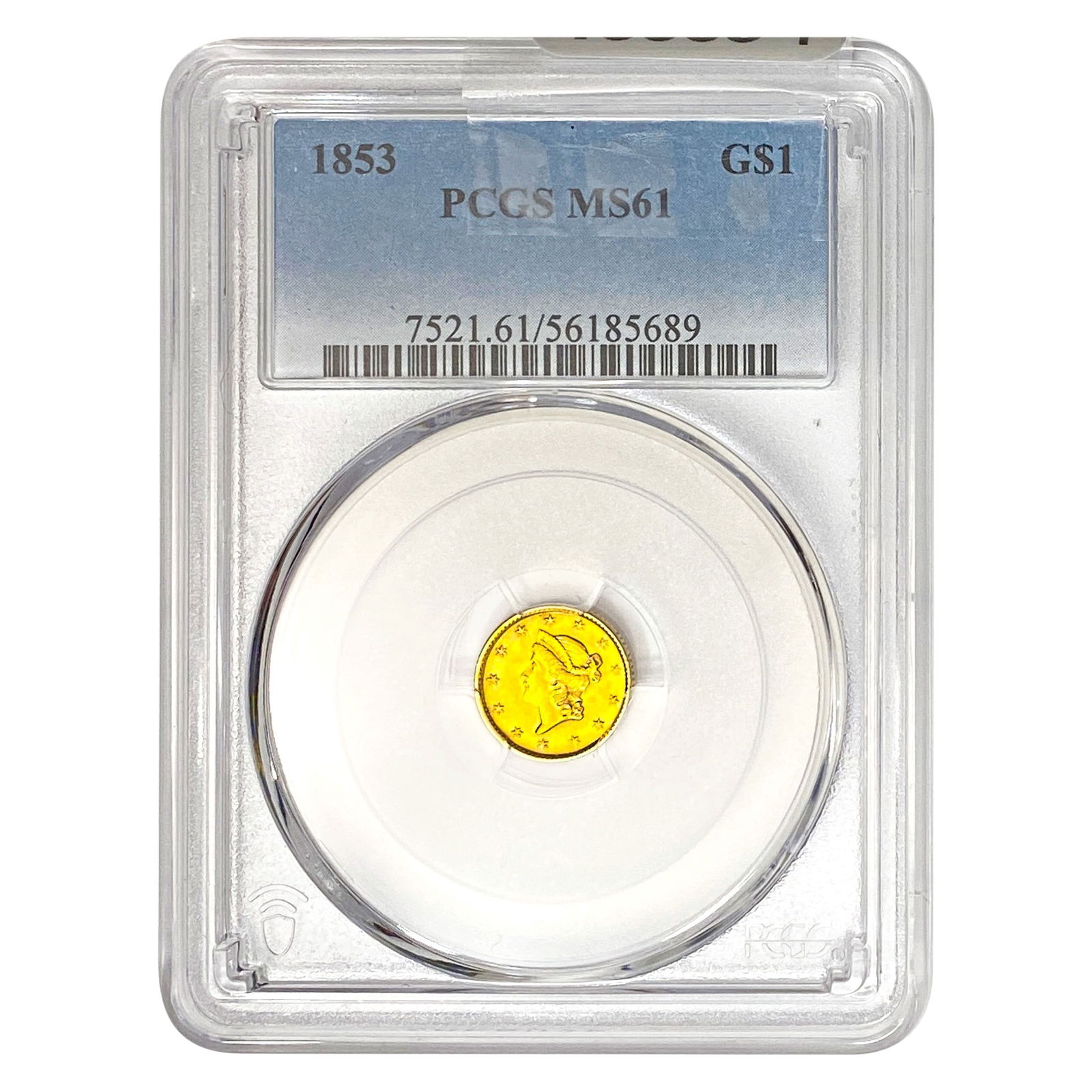 1853 Rare Gold Dollar PCGS MS61 (1 of 2)