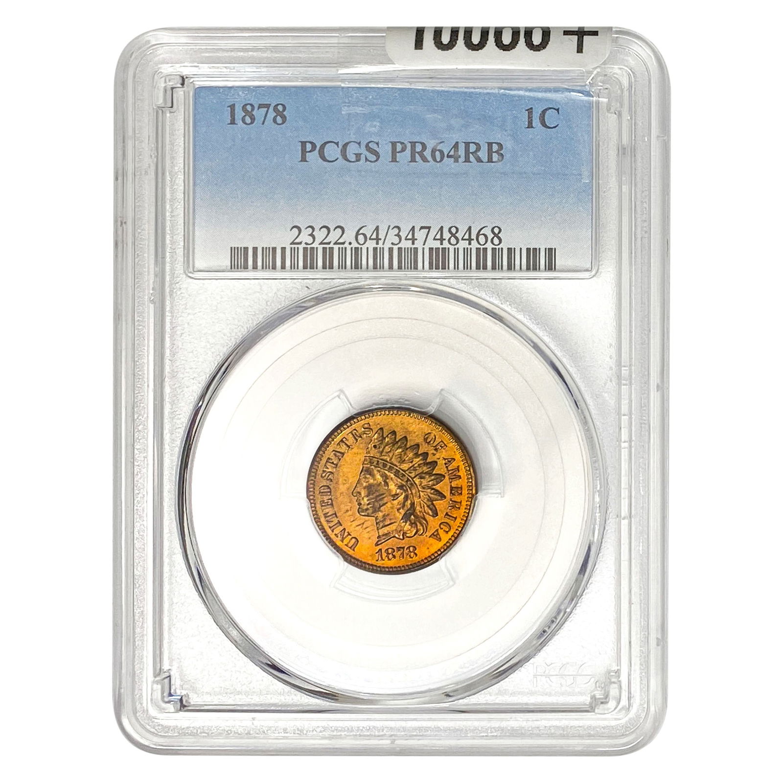 1878 Indian Head Cent PCGS PR64 RB (1 of 2)