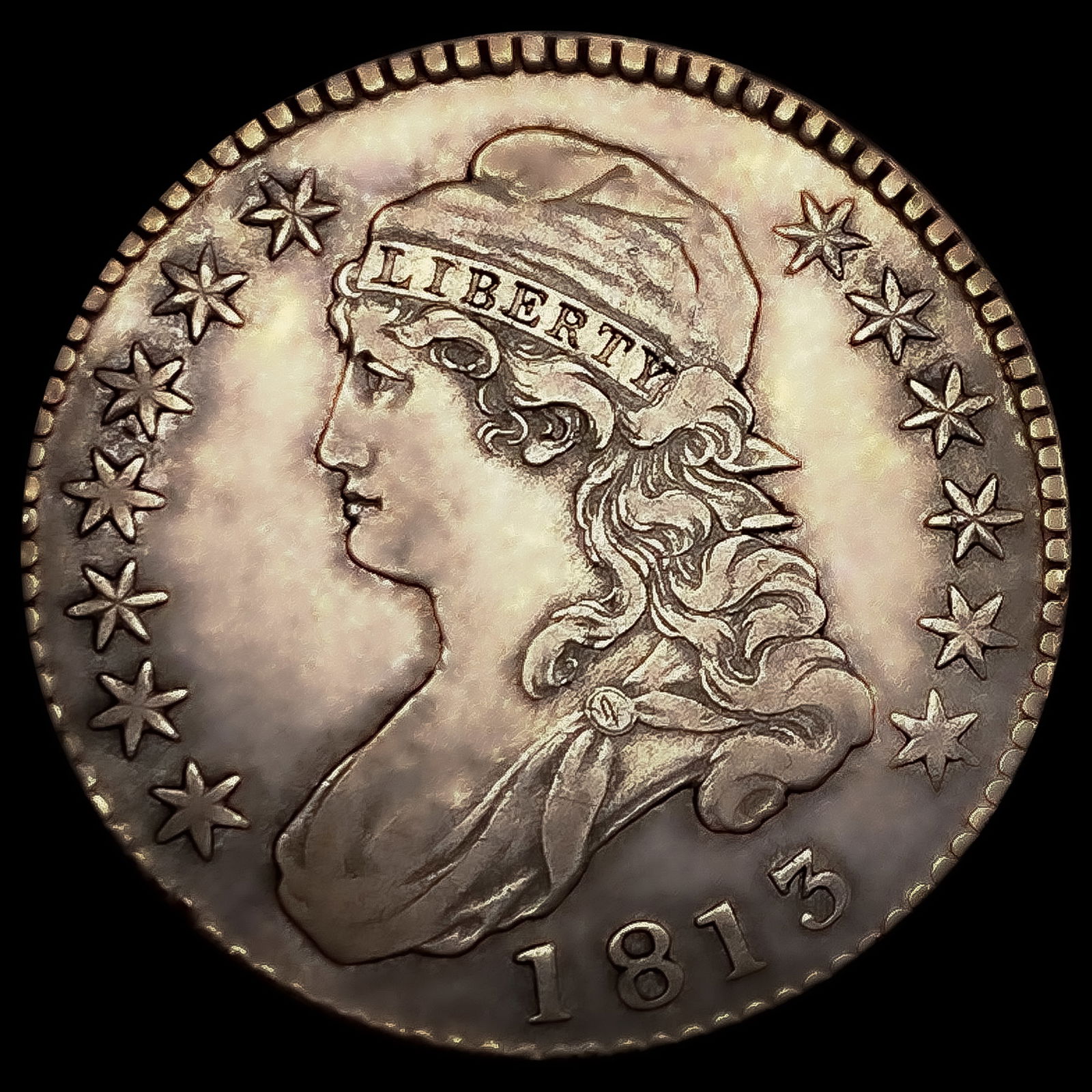 1813 50C/UNI Capped Bust Half Dollar: 1813 50C/UNI Capped Bust Half Dollar