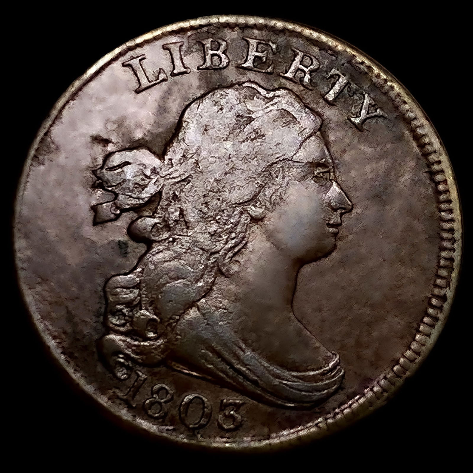 1803 Draped Bust Half Cent (1 of 2)