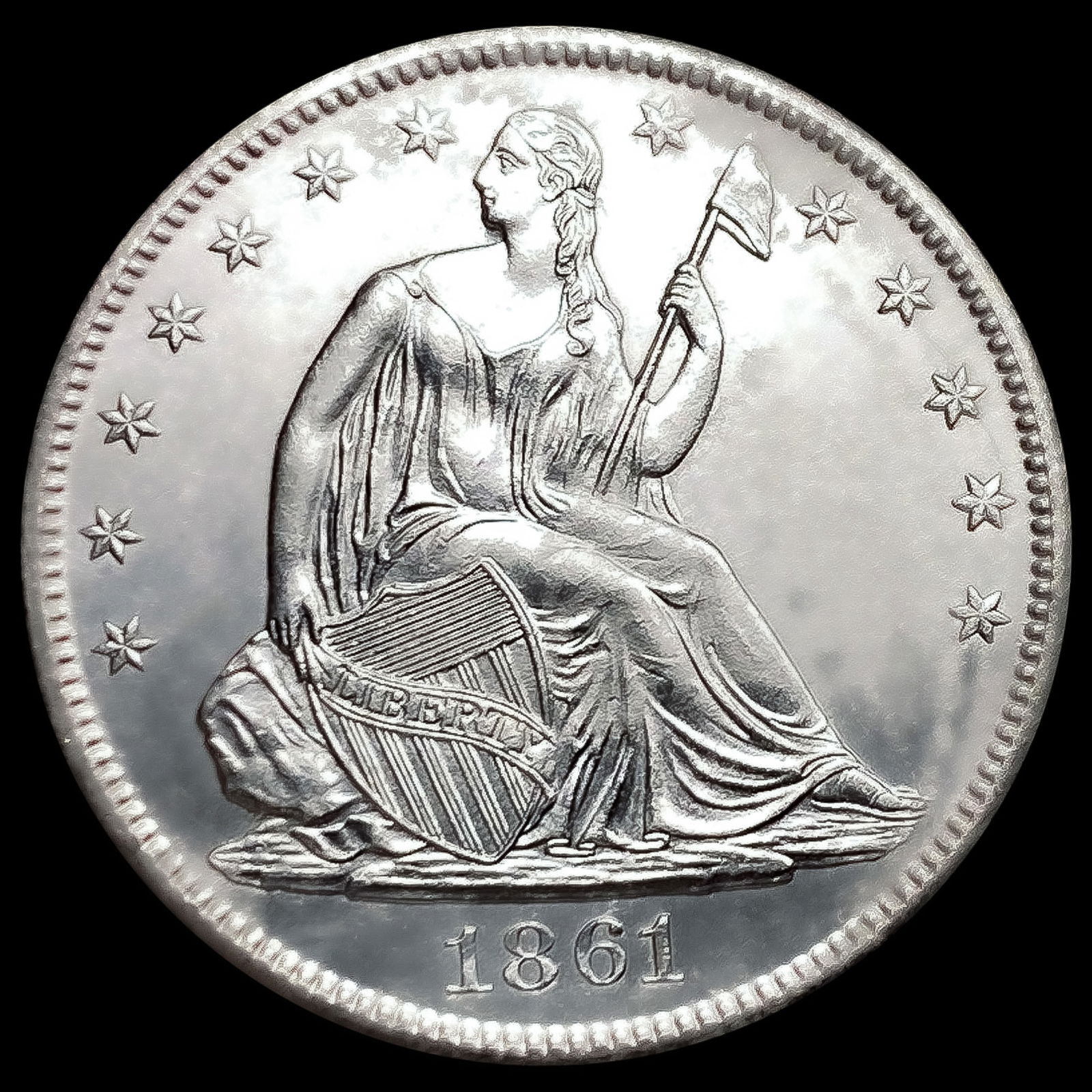1861-O Seated Liberty Half Dollar (1 of 2)