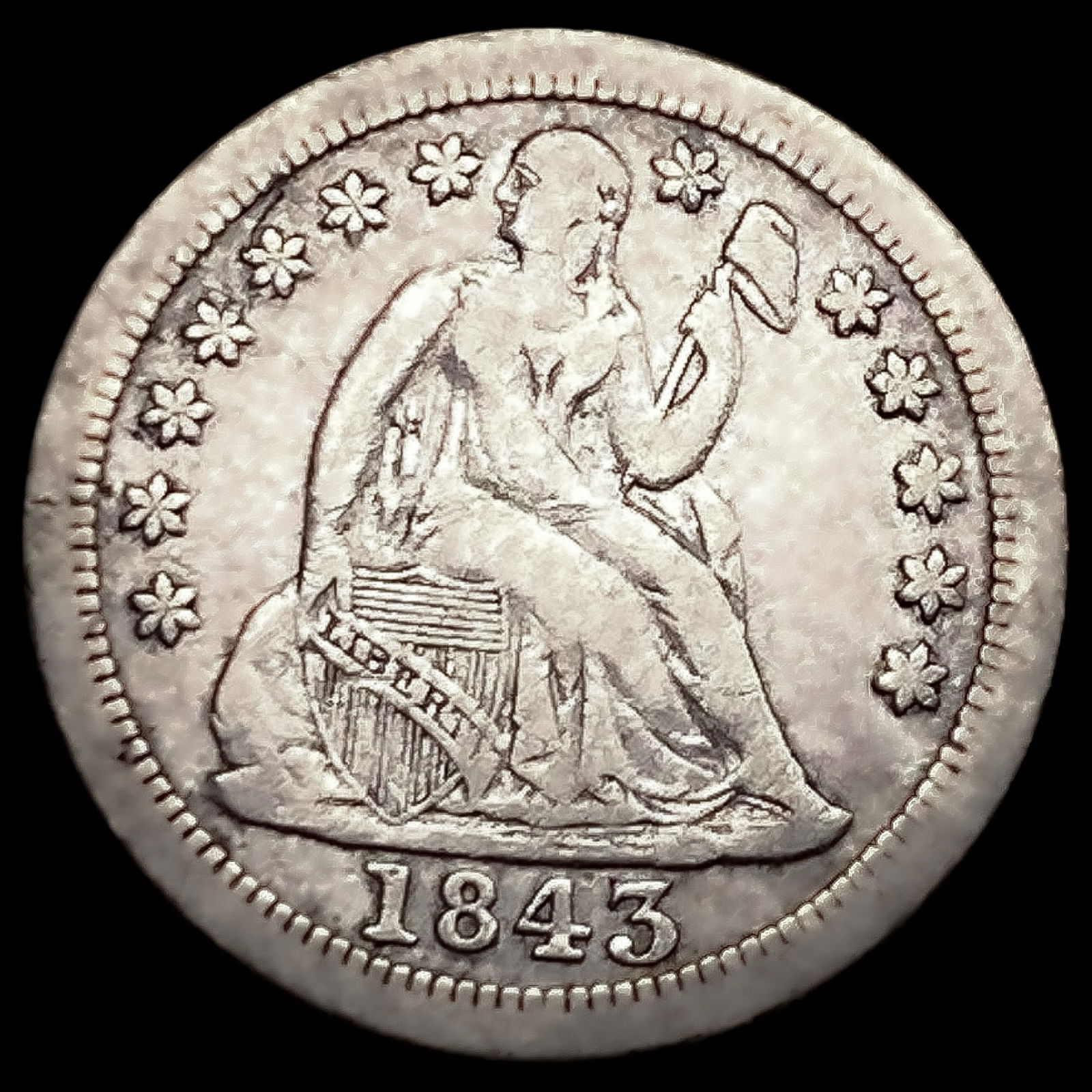 1843-O Seated Liberty Dime (1 of 2)