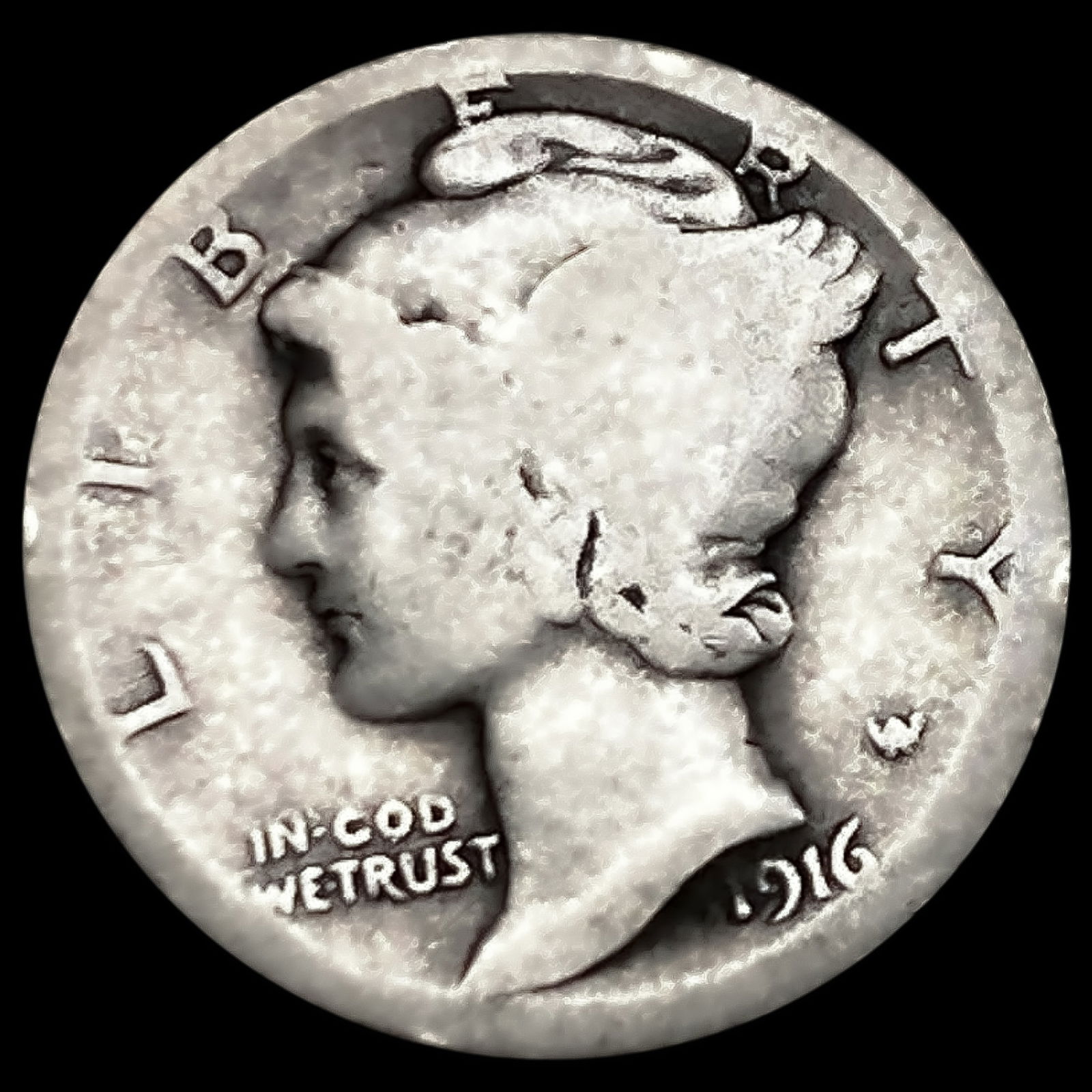 1916-D Mercury Dime (1 of 2)