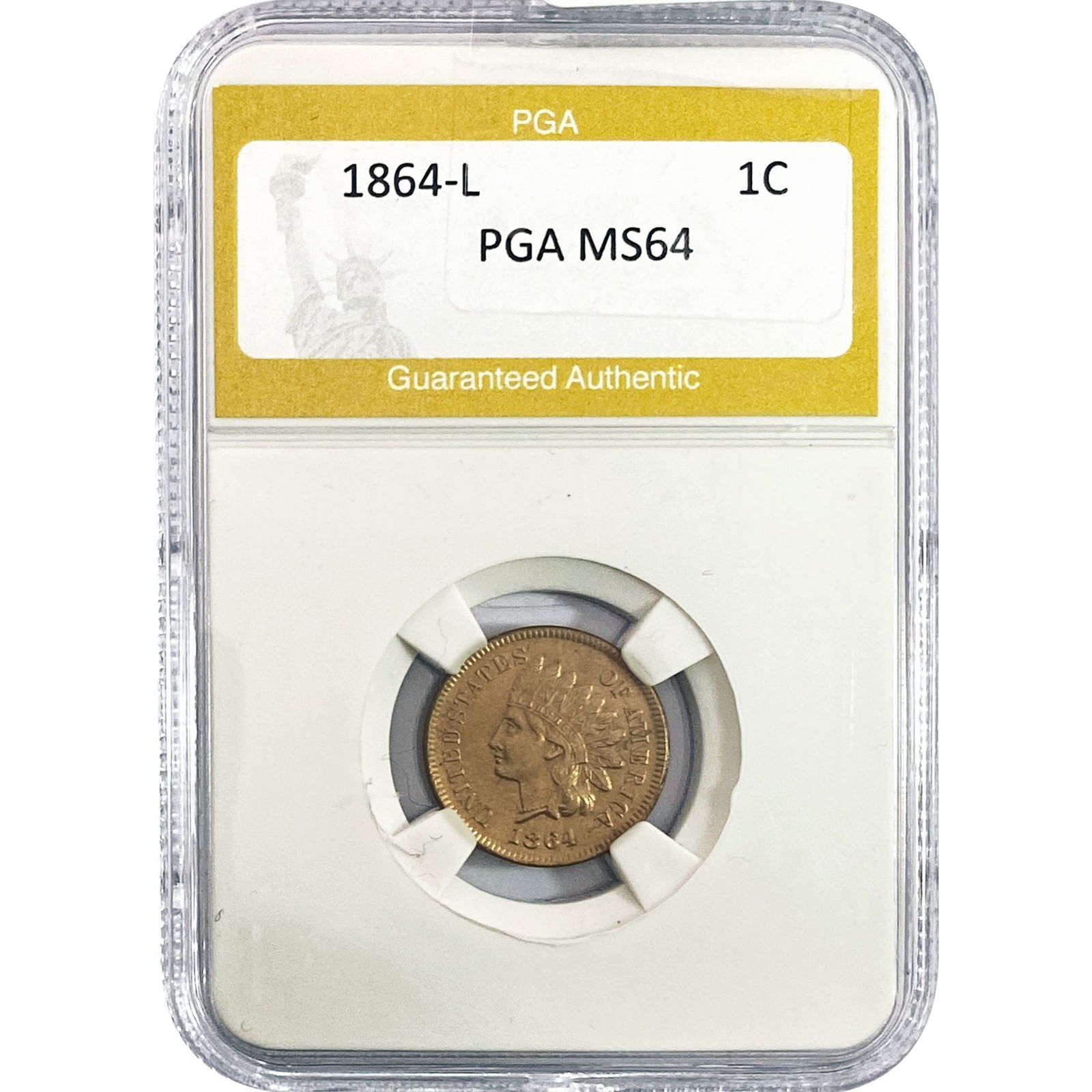1864-L Indian Head Cent PGA MS64 (1 of 2)