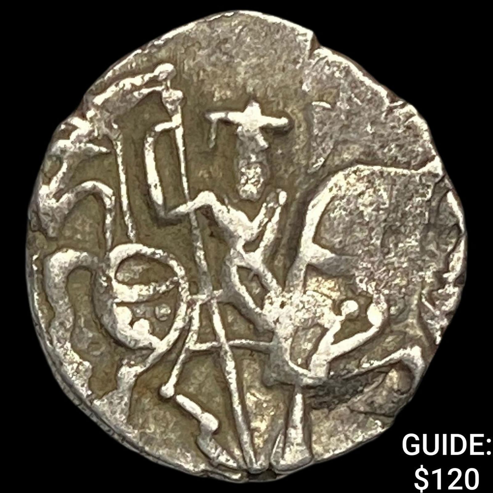 700-1000 AD India Rajput Silver Jital NEARLY UNCIRCULATED: 700-1000 AD India Rajput Silver Jital NEARLY UNCIRCULATED