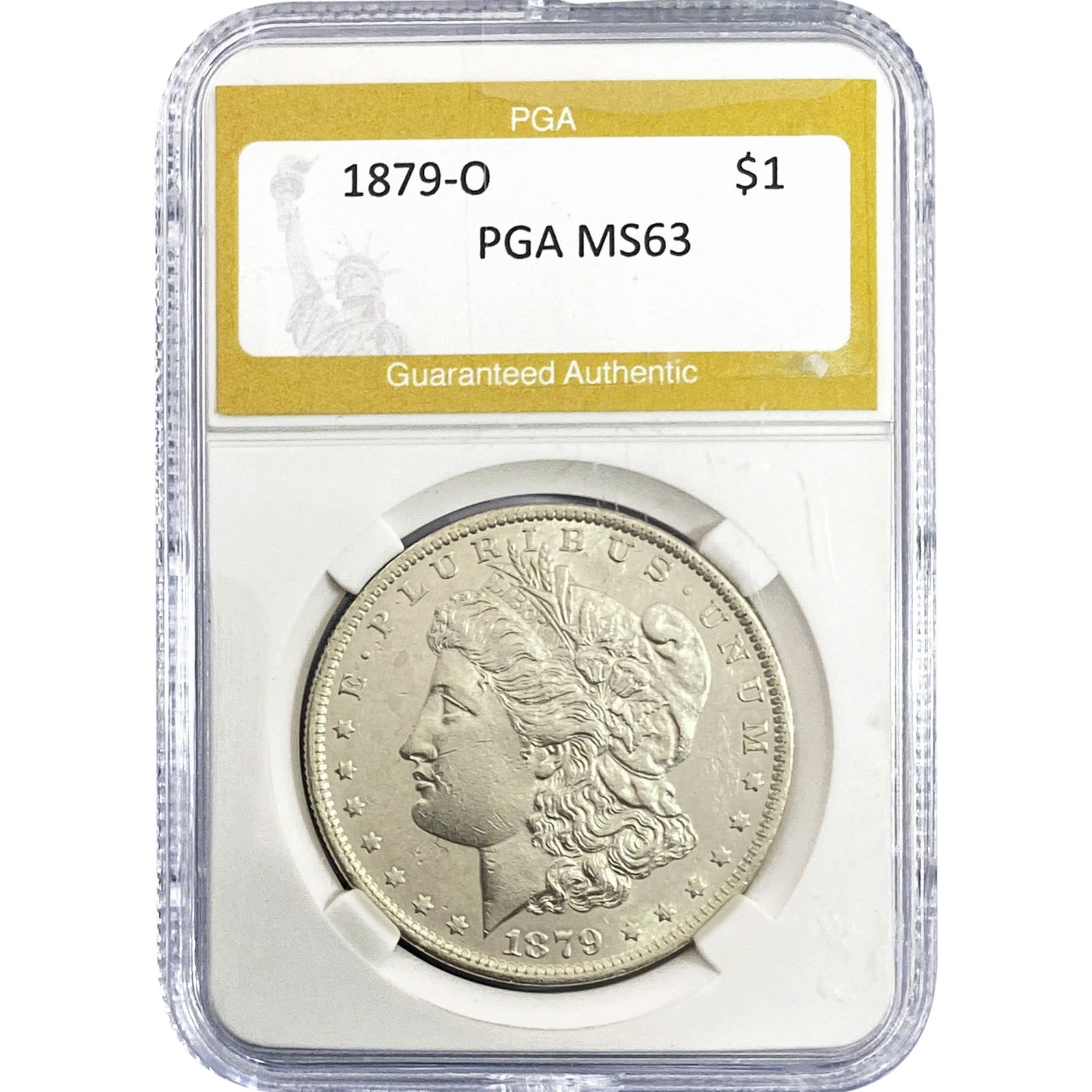 1879-O Morgan Silver Dollar PGA MS63: 1879-O Morgan Silver Dollar PGA MS63