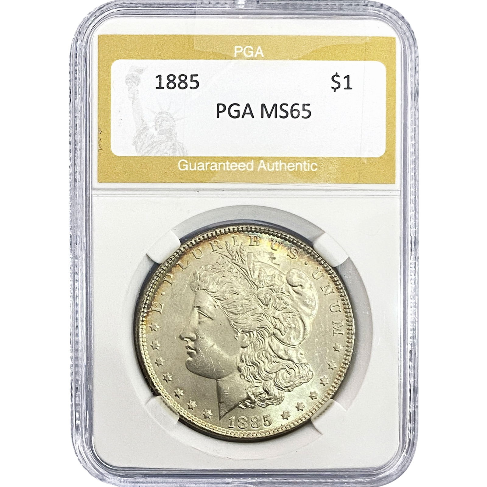 1885 Morgan Silver Dollar PGA MS65: 1885 Morgan Silver Dollar PGA MS65