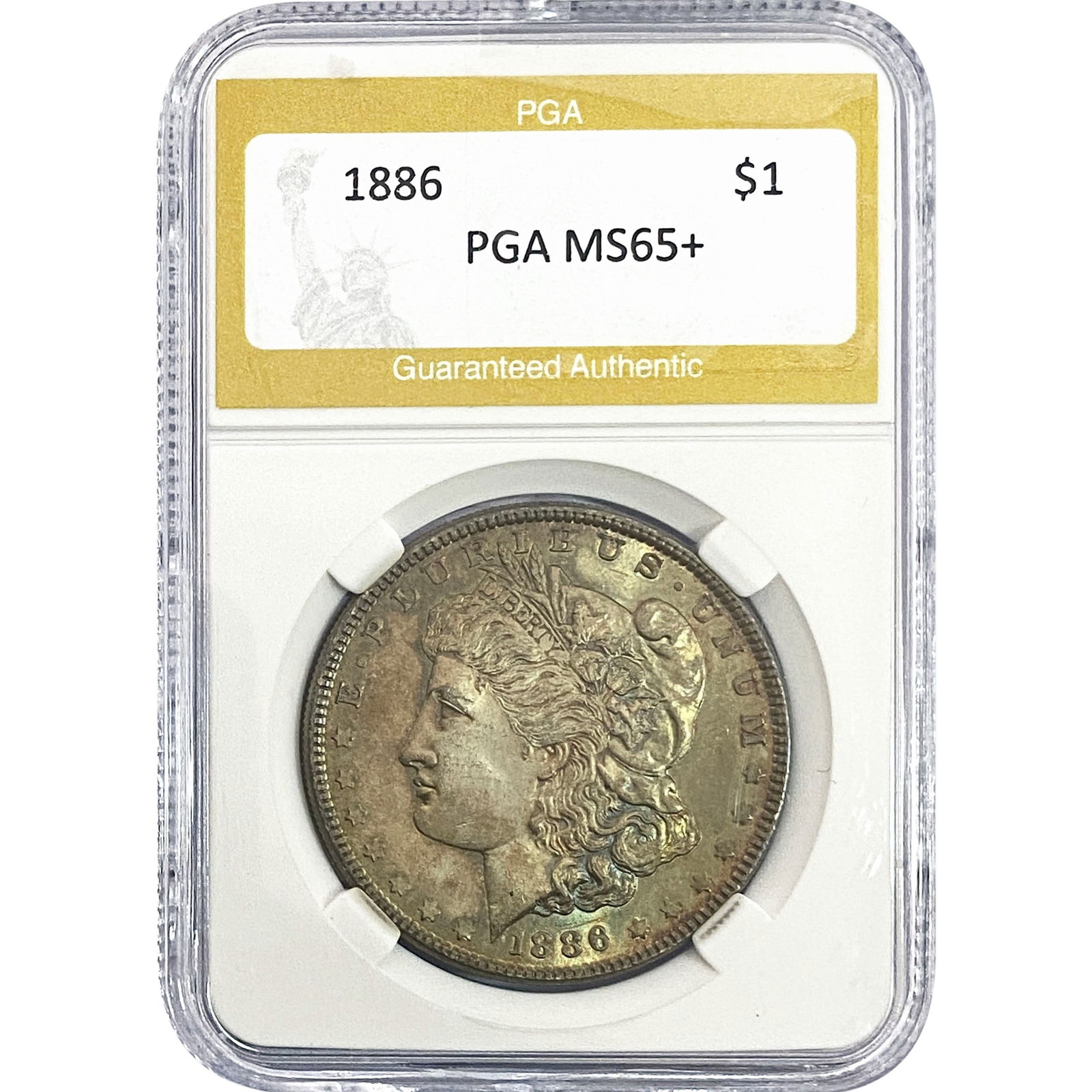 1886 Morgan Silver Dollar PGA MS65+ (1 of 2)