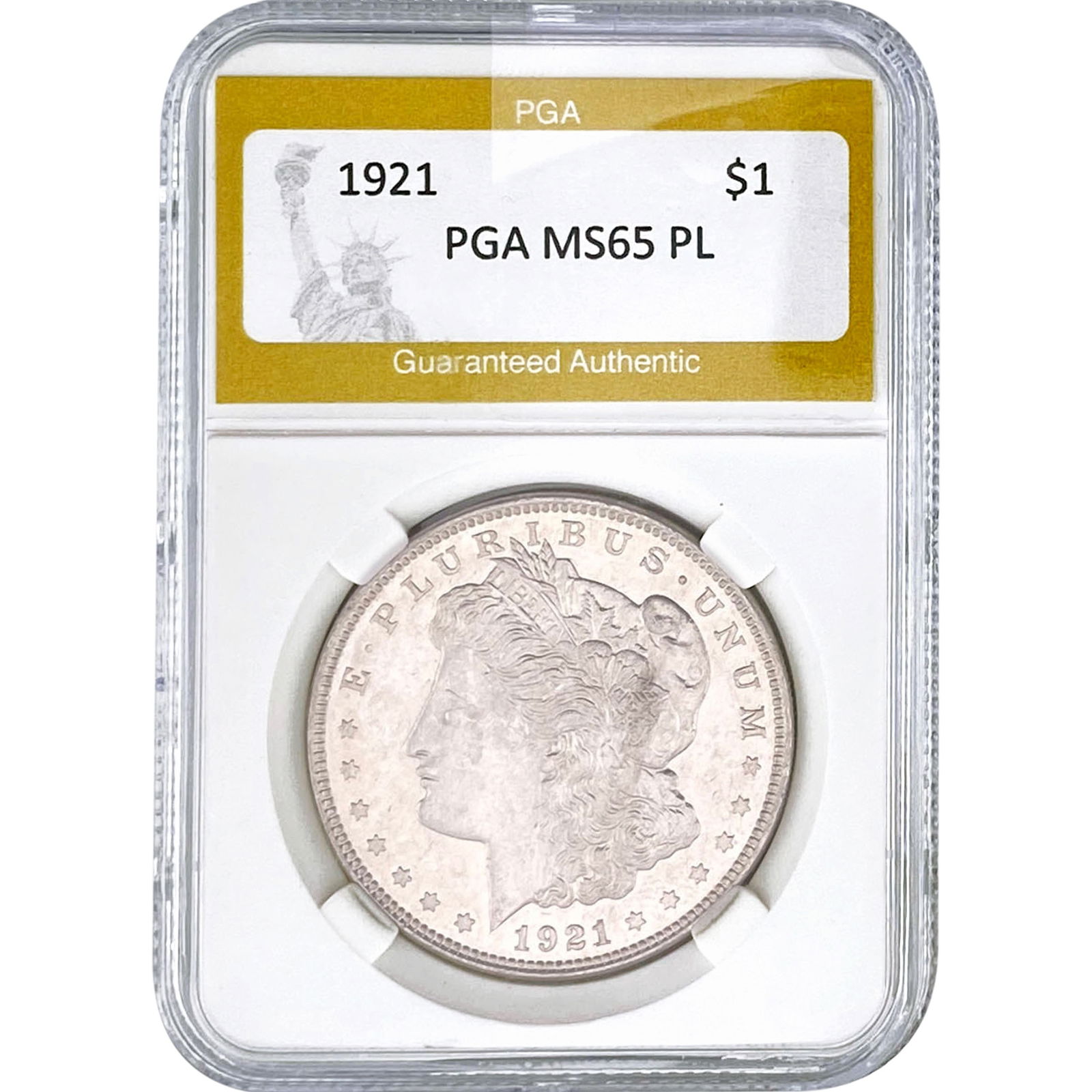 1921 Morgan Silver Dollar PGA MS65 PL (1 of 2)