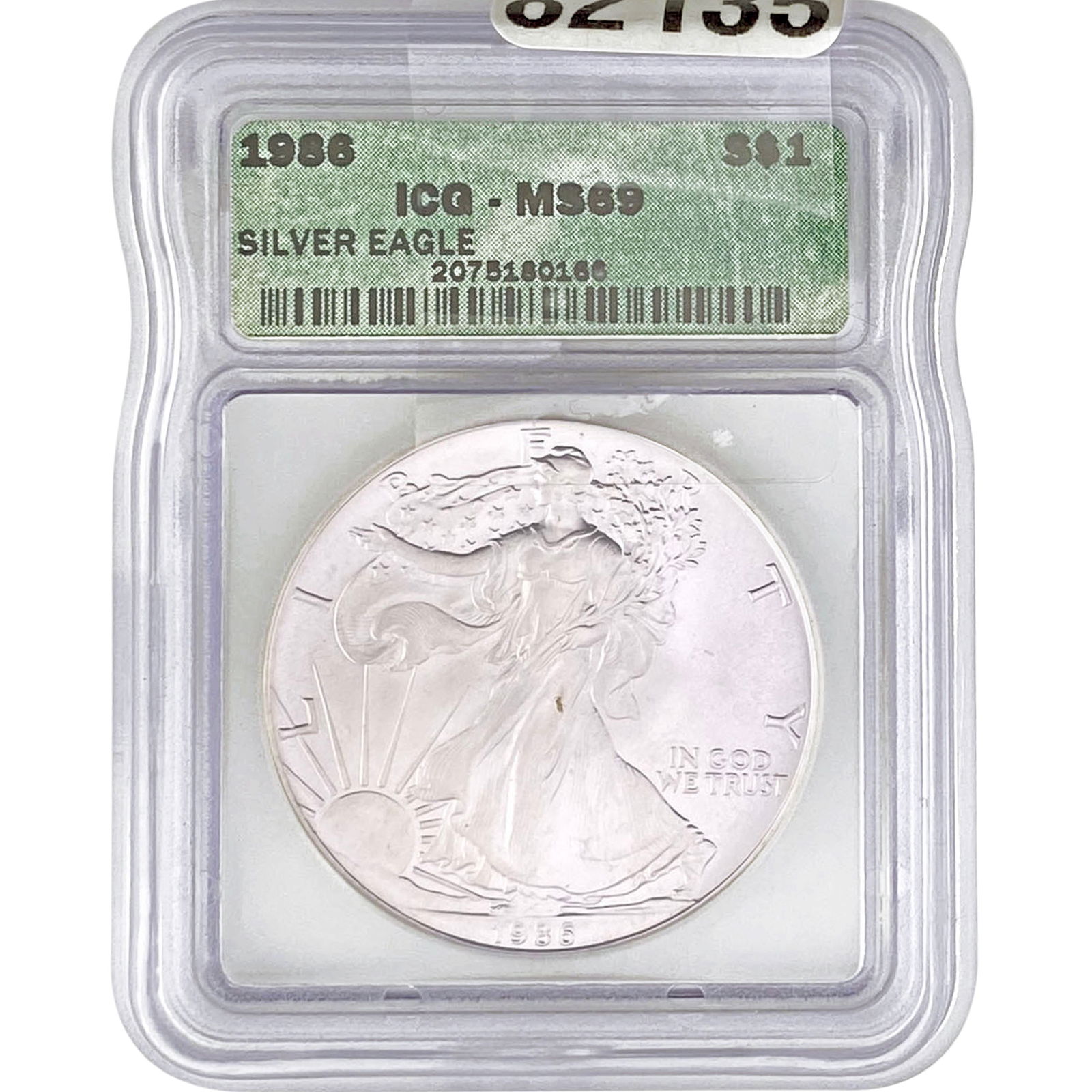 1986 Silver Eagle ICG MS69 (1 of 2)