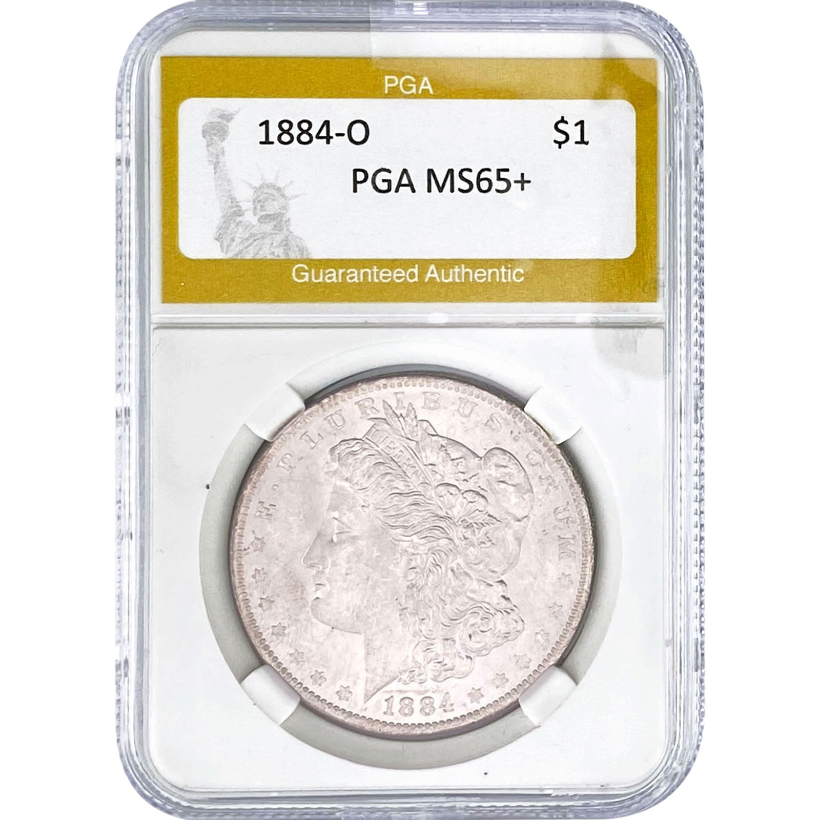 1884-O Morgan Silver Dollar PGA MS65+ (1 of 2)