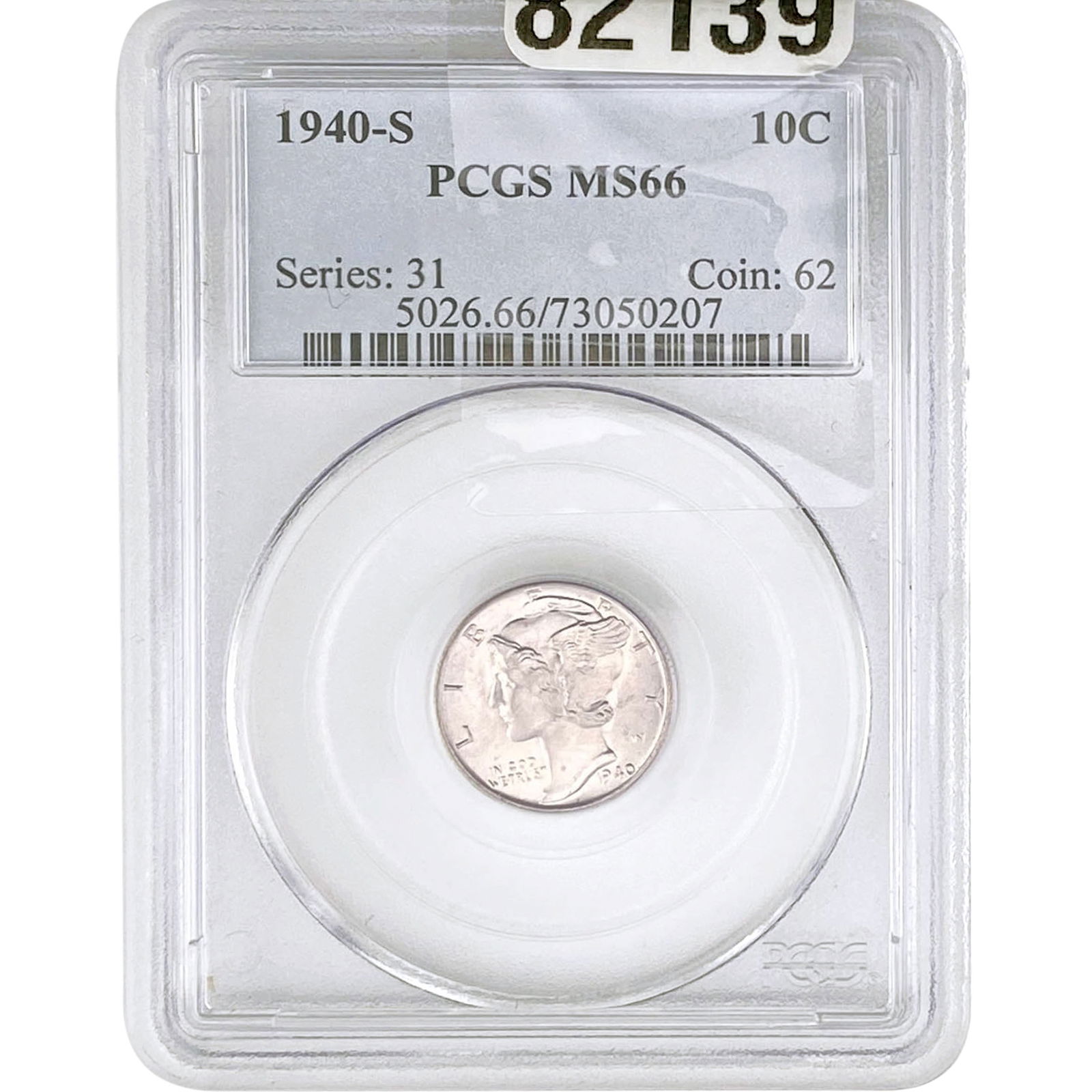 1940-S Mercury Silver Dime PCGS MS66 (1 of 2)