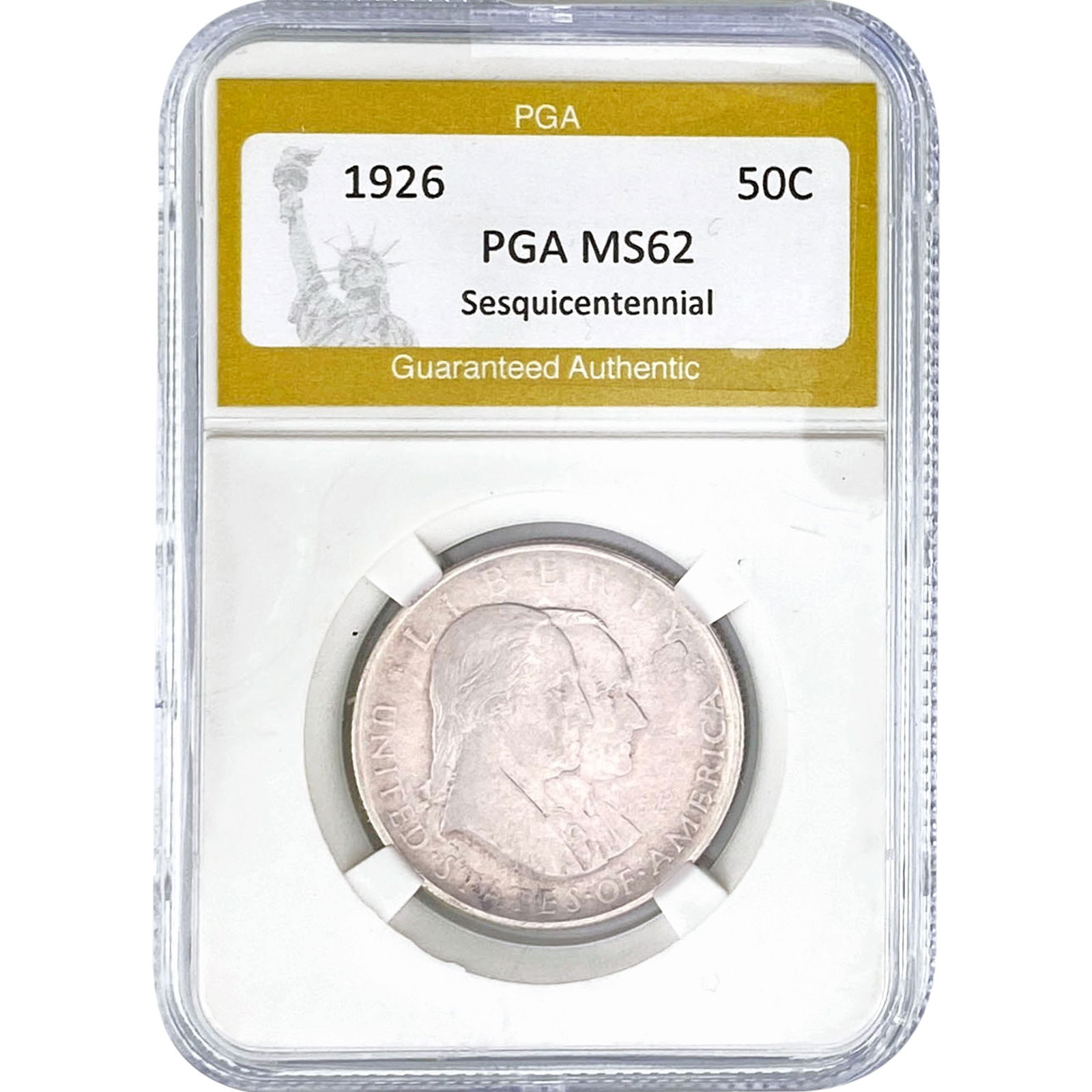 1926 Sesquicentennial Half Dollar PGA MS62 (1 of 2)