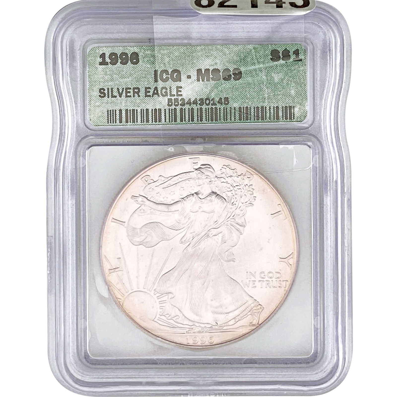 1996 Silver Eagle ICG MS69 (1 of 2)