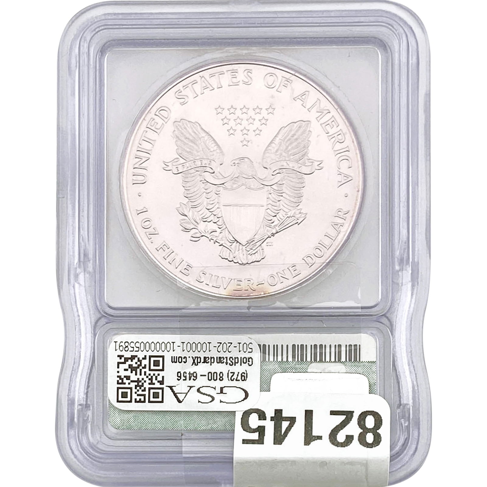 1996 Silver Eagle ICG MS69 - 2