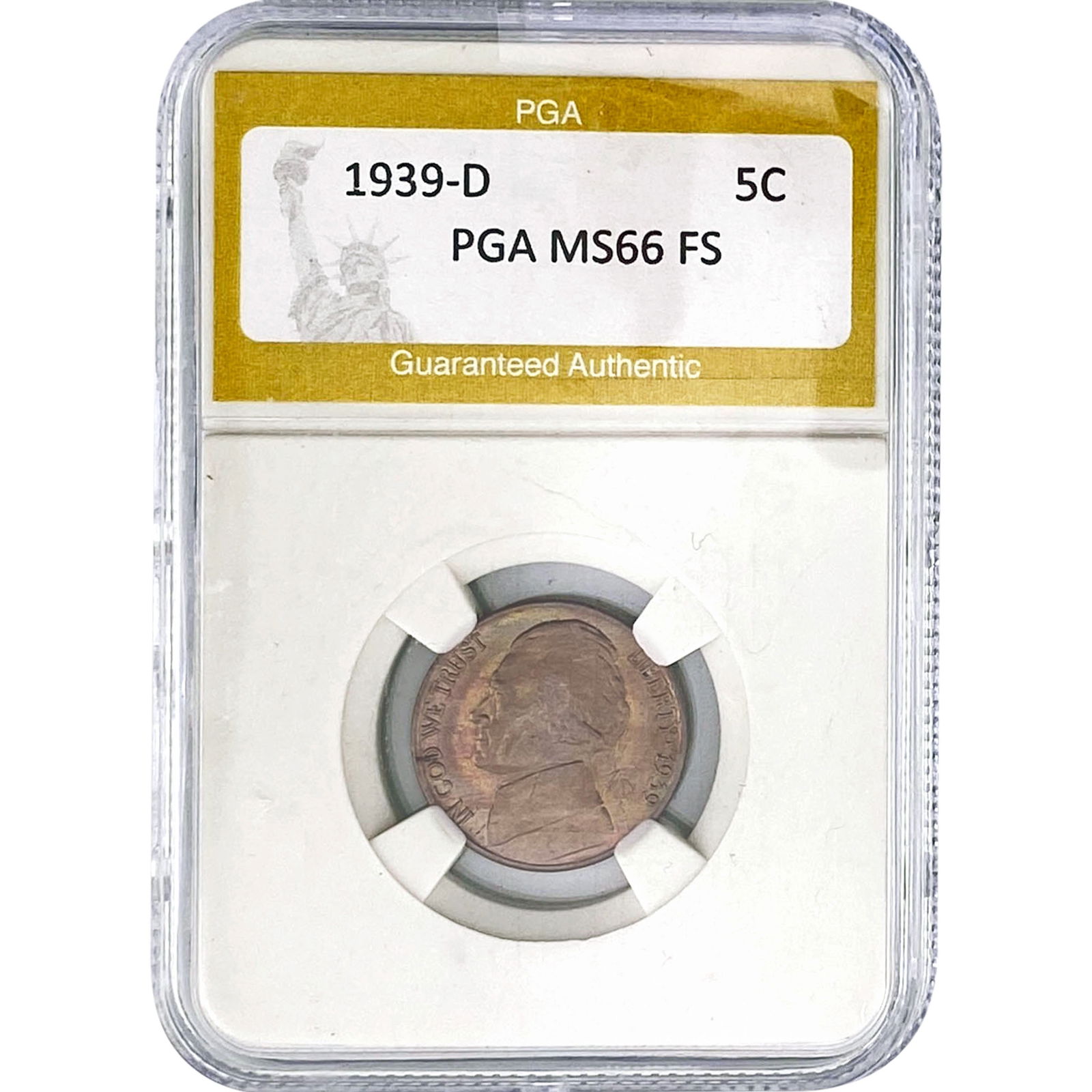 1939-D Jefferson Nickel PGA MS66 FS (1 of 2)