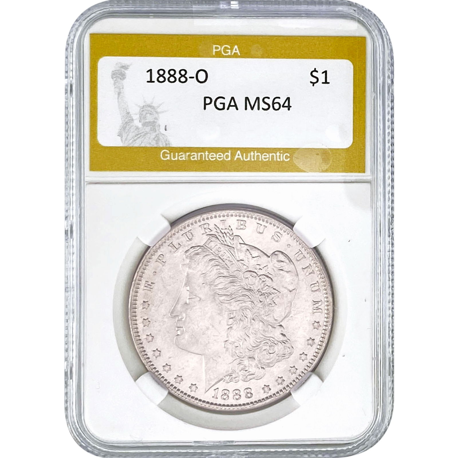1888-O Morgan Silver Dollar PGA MS64: 1888-O Morgan Silver Dollar PGA MS64