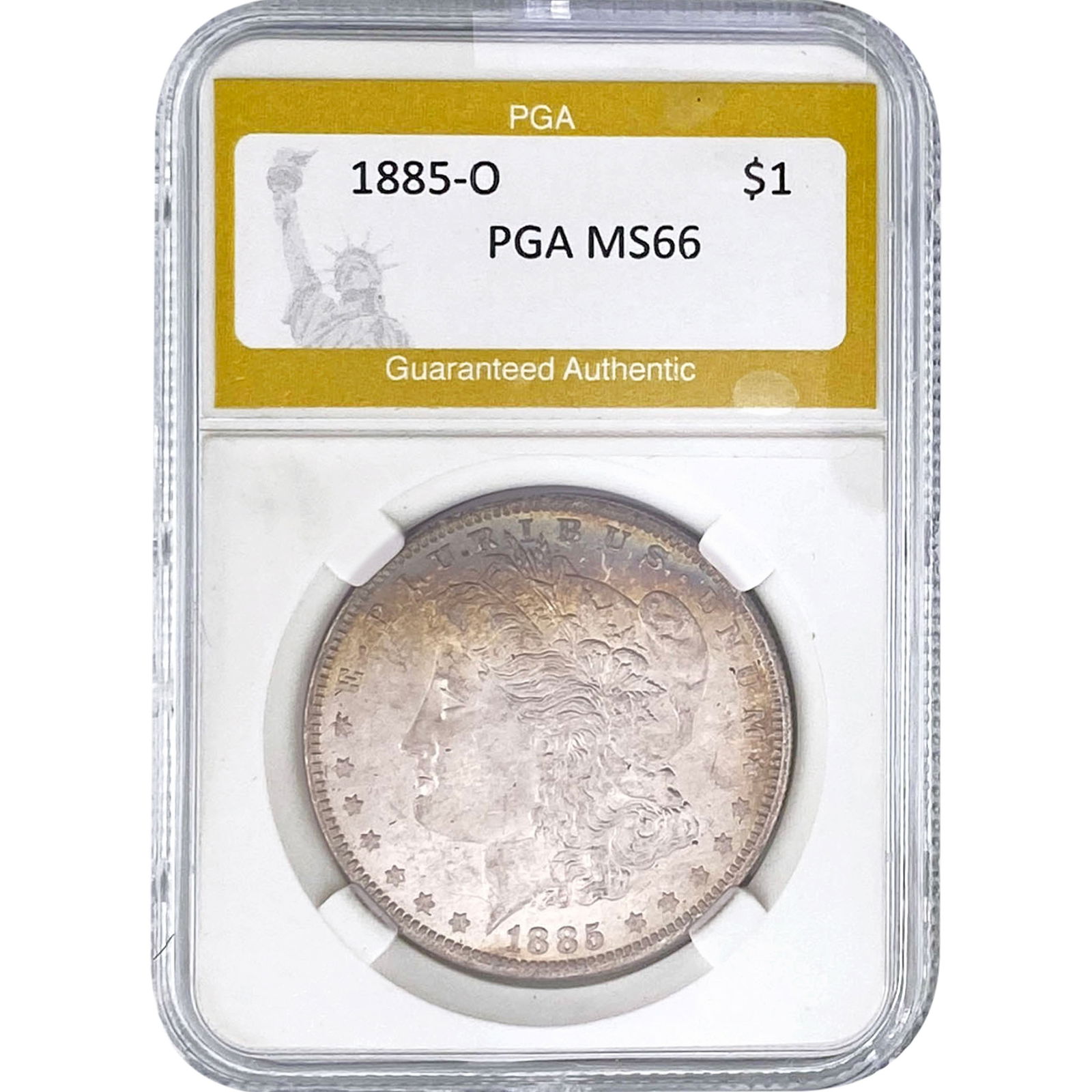 1885-O Morgan Silver Dollar PGA MS66 (1 of 2)